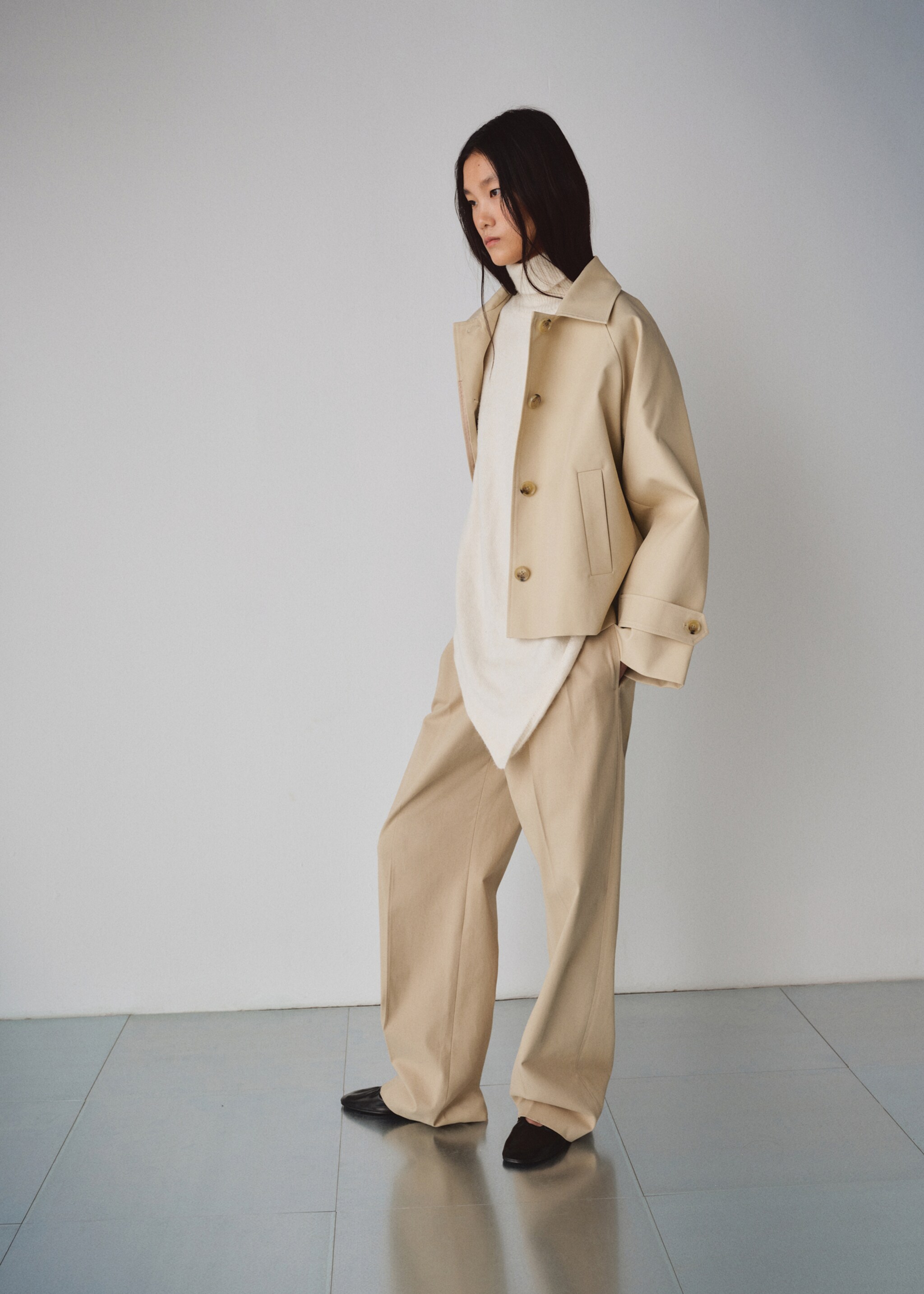 Chaqueta cuba - Plano general, Beige. Ref: 27054774-00.