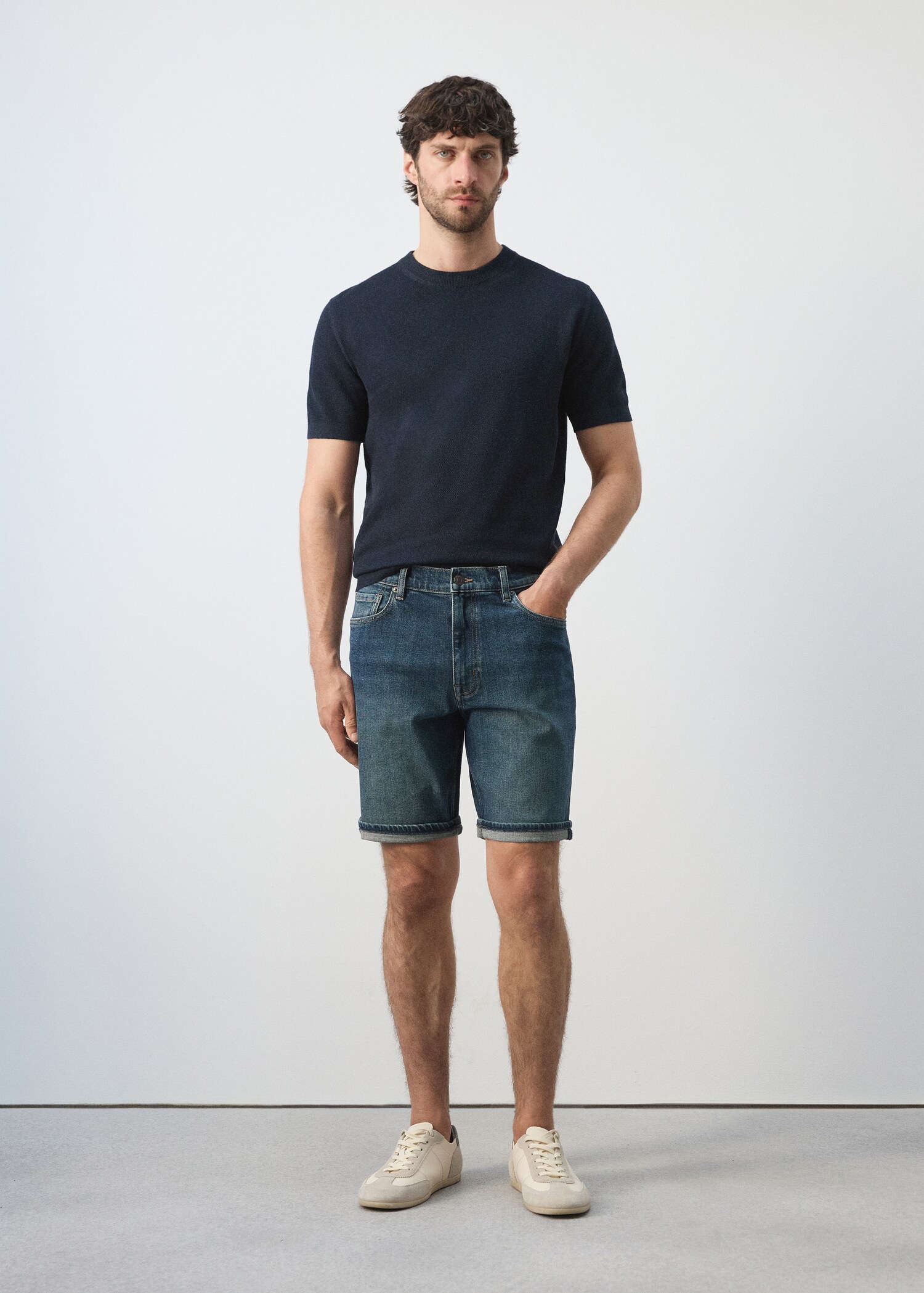 Bermuda en jean slim fit - Plan général