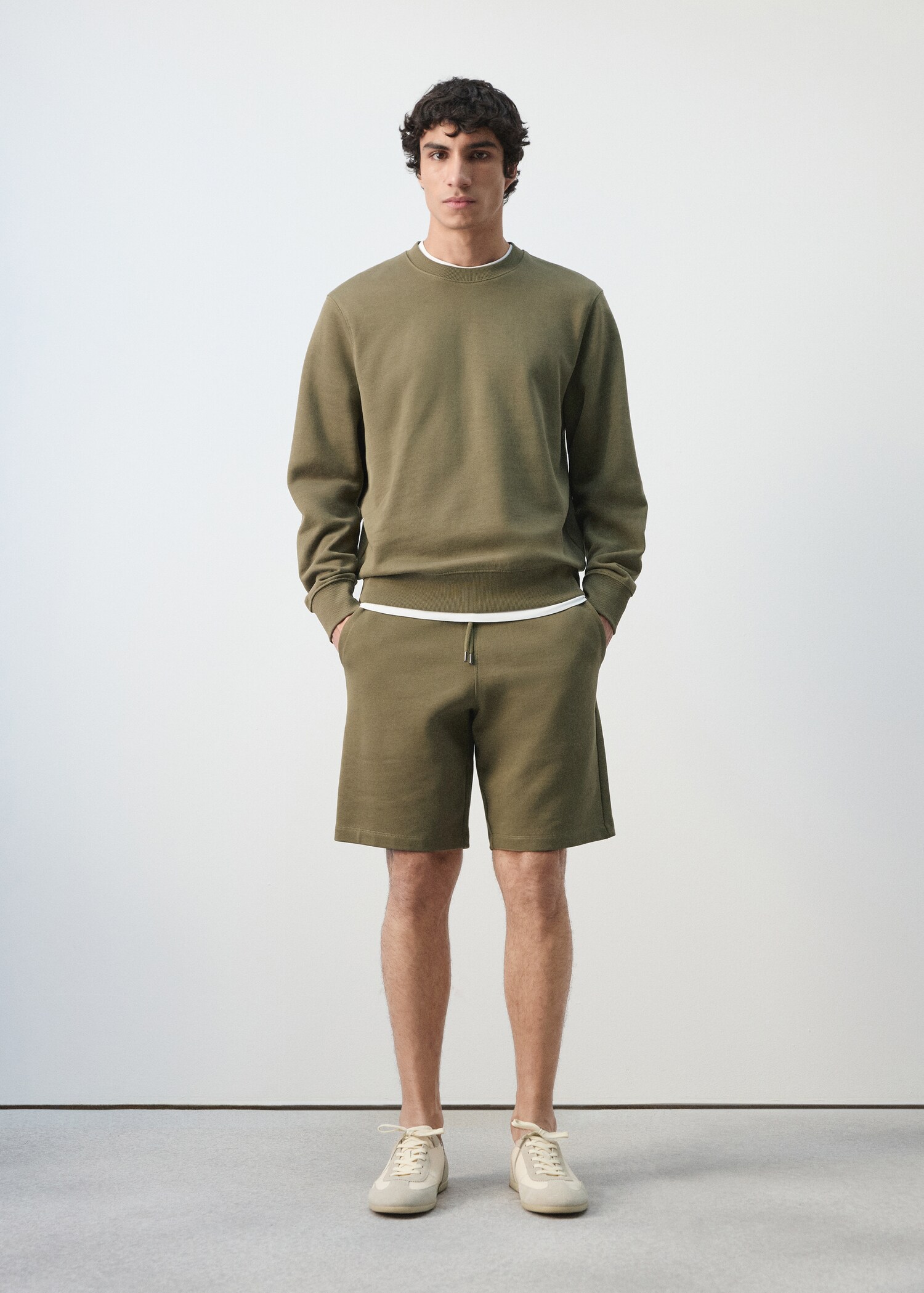 Bermuda jogger 100 % coton - Plan général