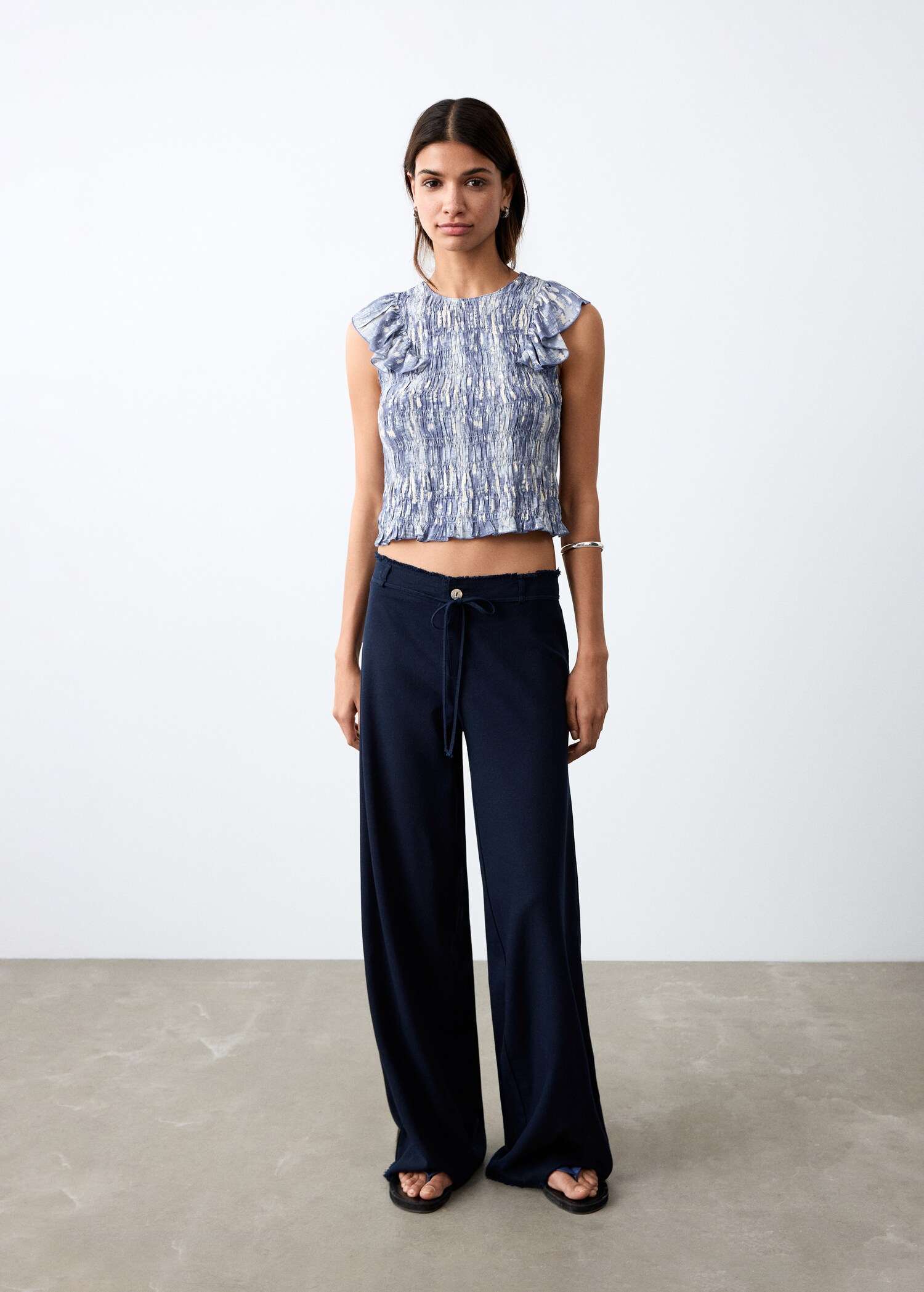 Top with tie-dye print - General plane