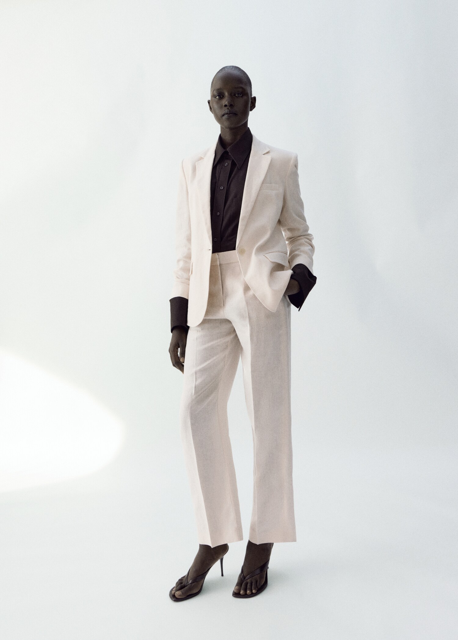 Linen suit jacket - General plane