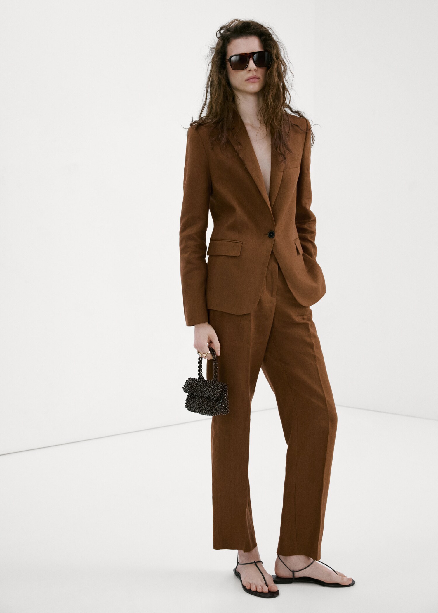 Linen suit jacket - General plane