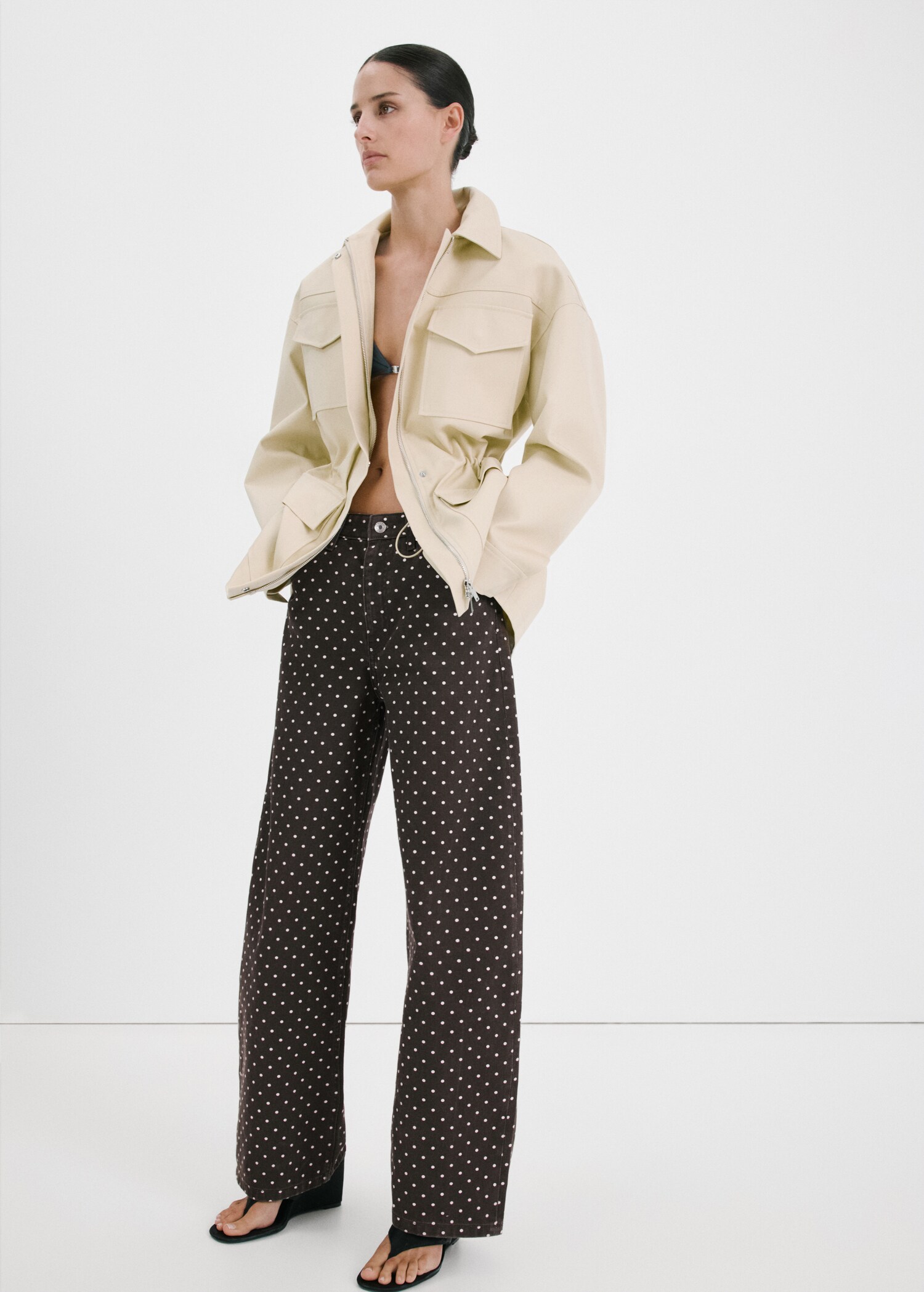 Polka dot balloon jeans - General plane