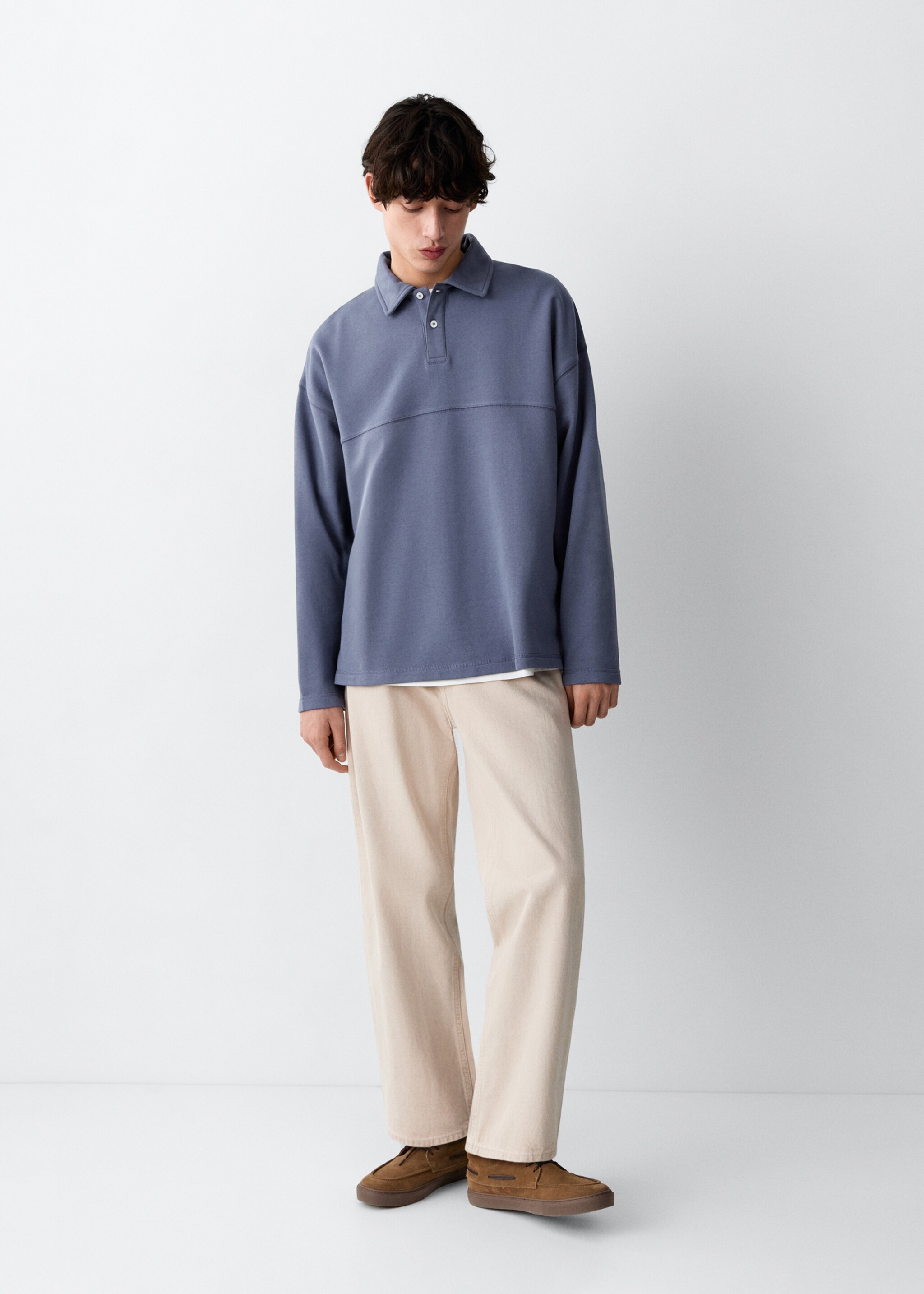 Polo-neck sweatshirt - General plane, Blue. Ref: 27057787-00.