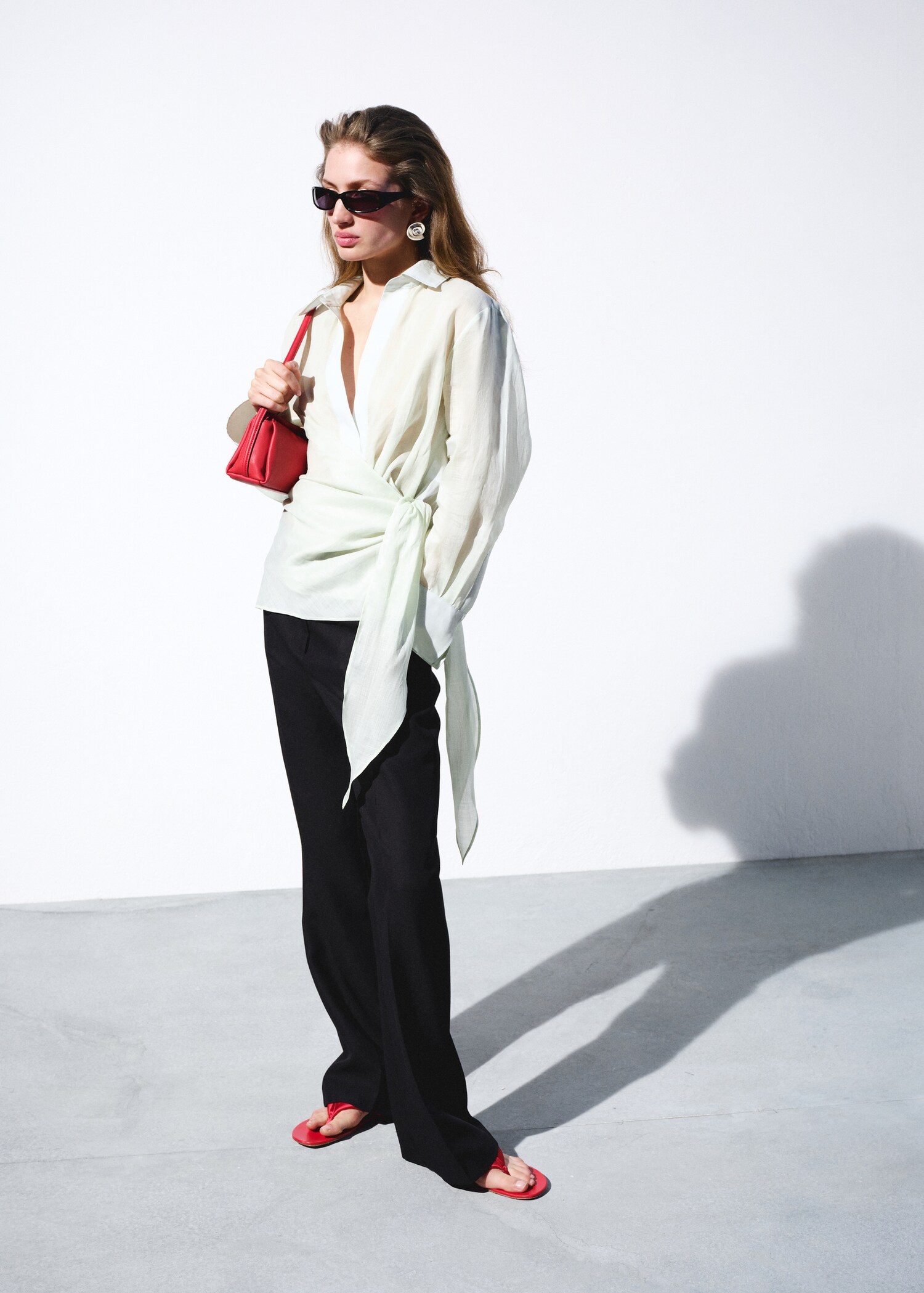 Camisa 100% ramio cruzada - Plano general