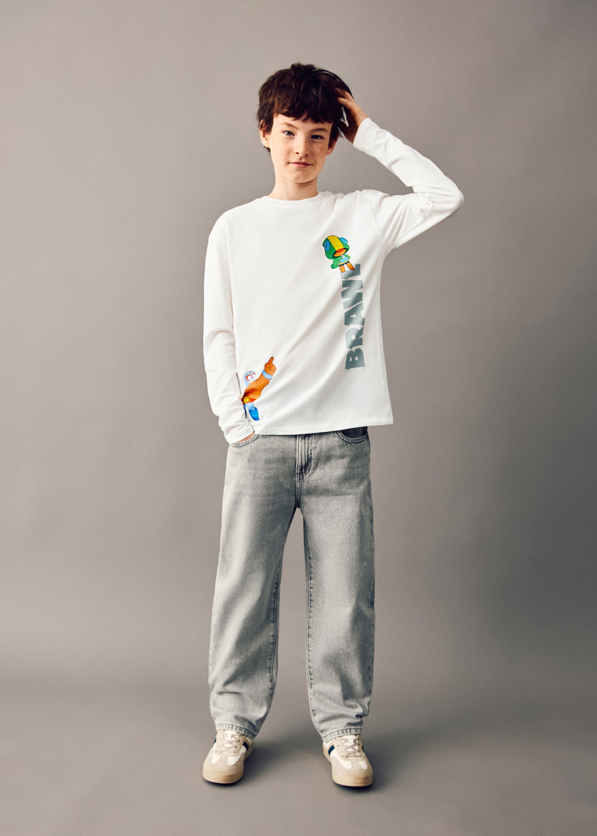 Brawl Stars T-shirt - General plane, Off White. Ref: 27061183-00.