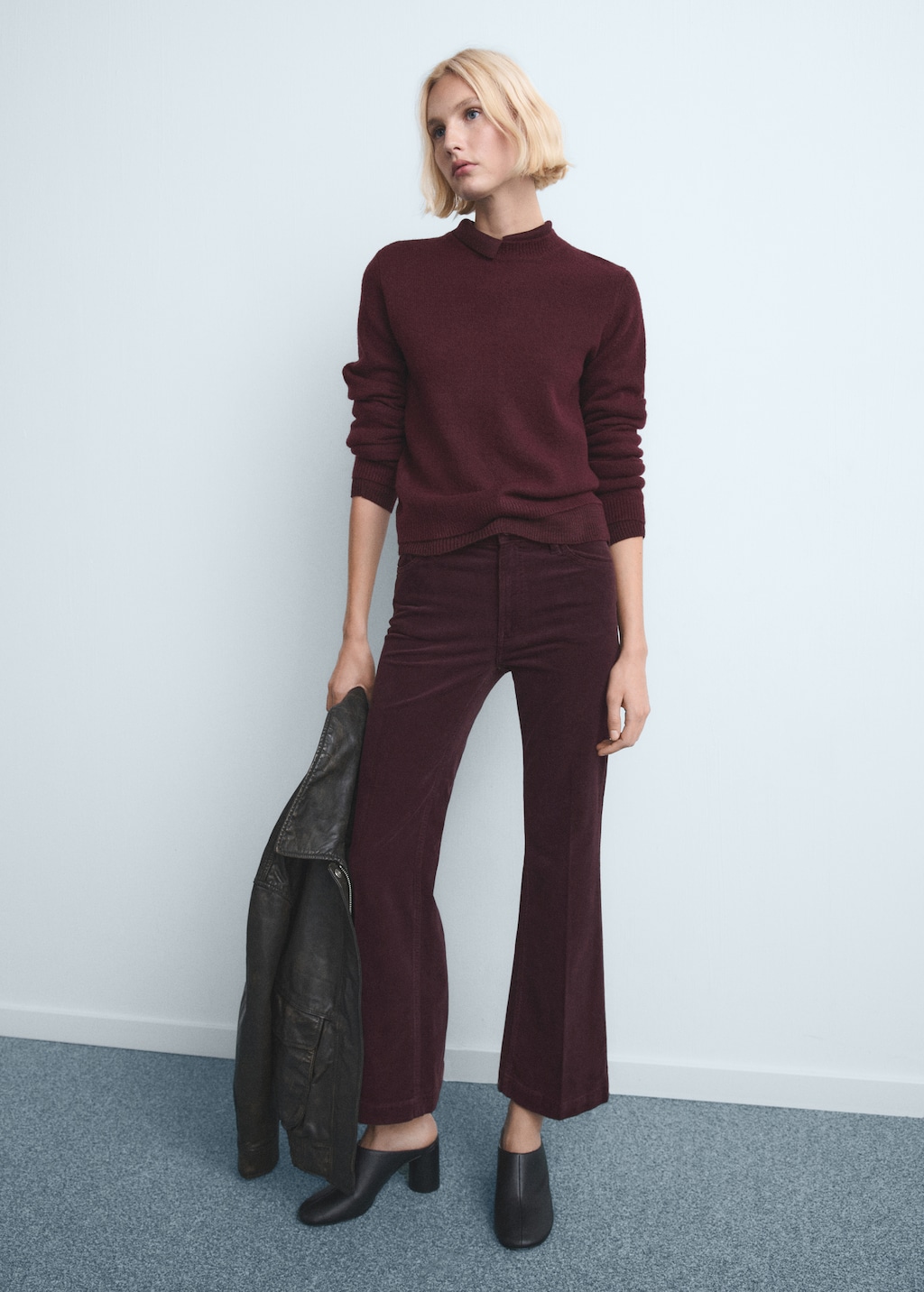 Mango Corduroy flared jeans