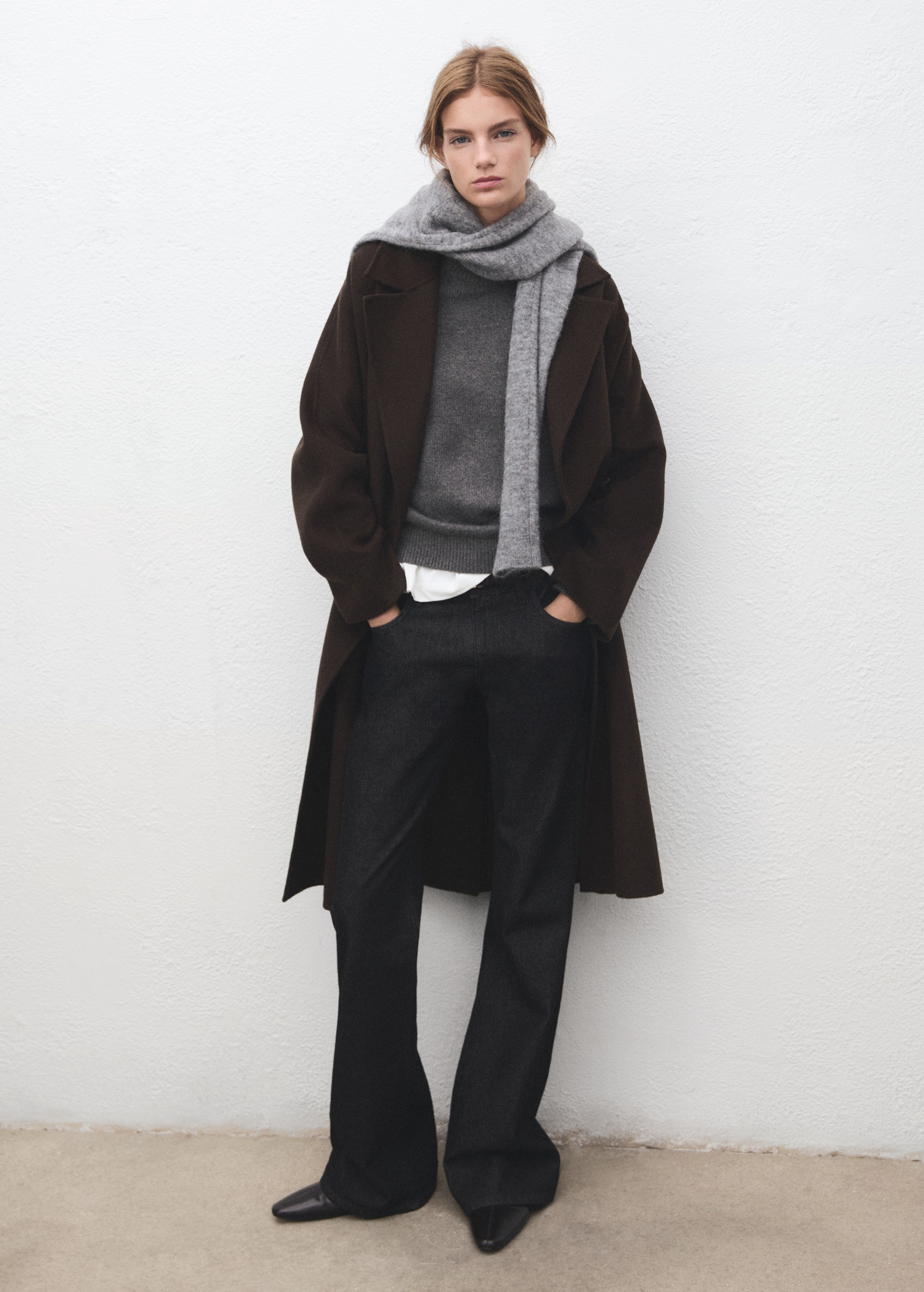 Handmade oversized wool coat - General plane