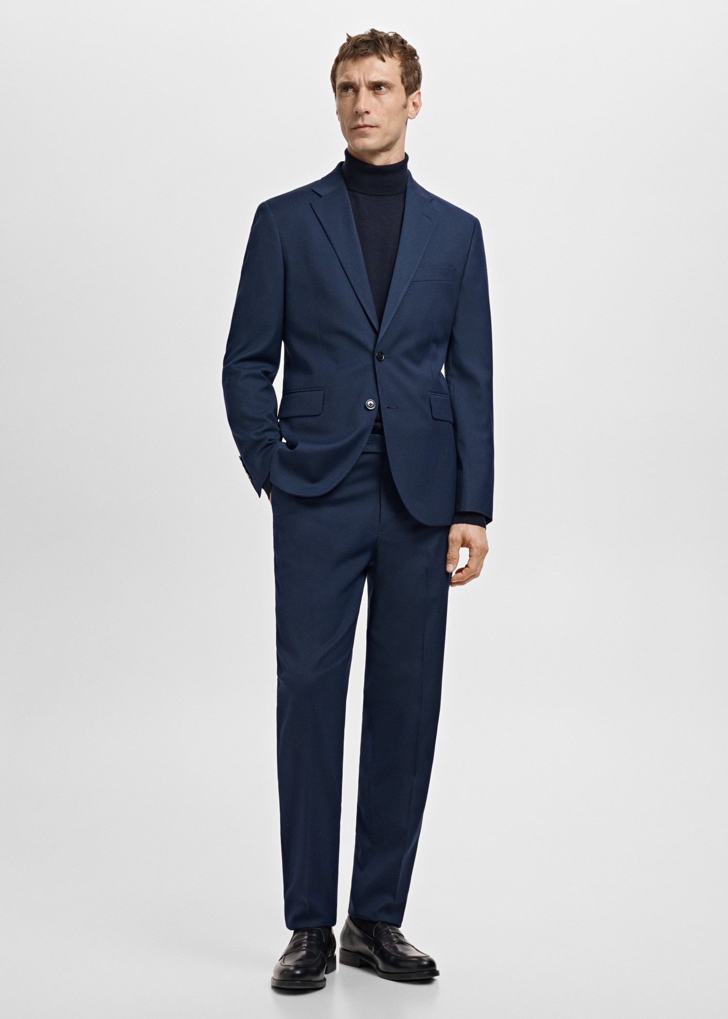 Milan slim-fit suit jacket - General plane