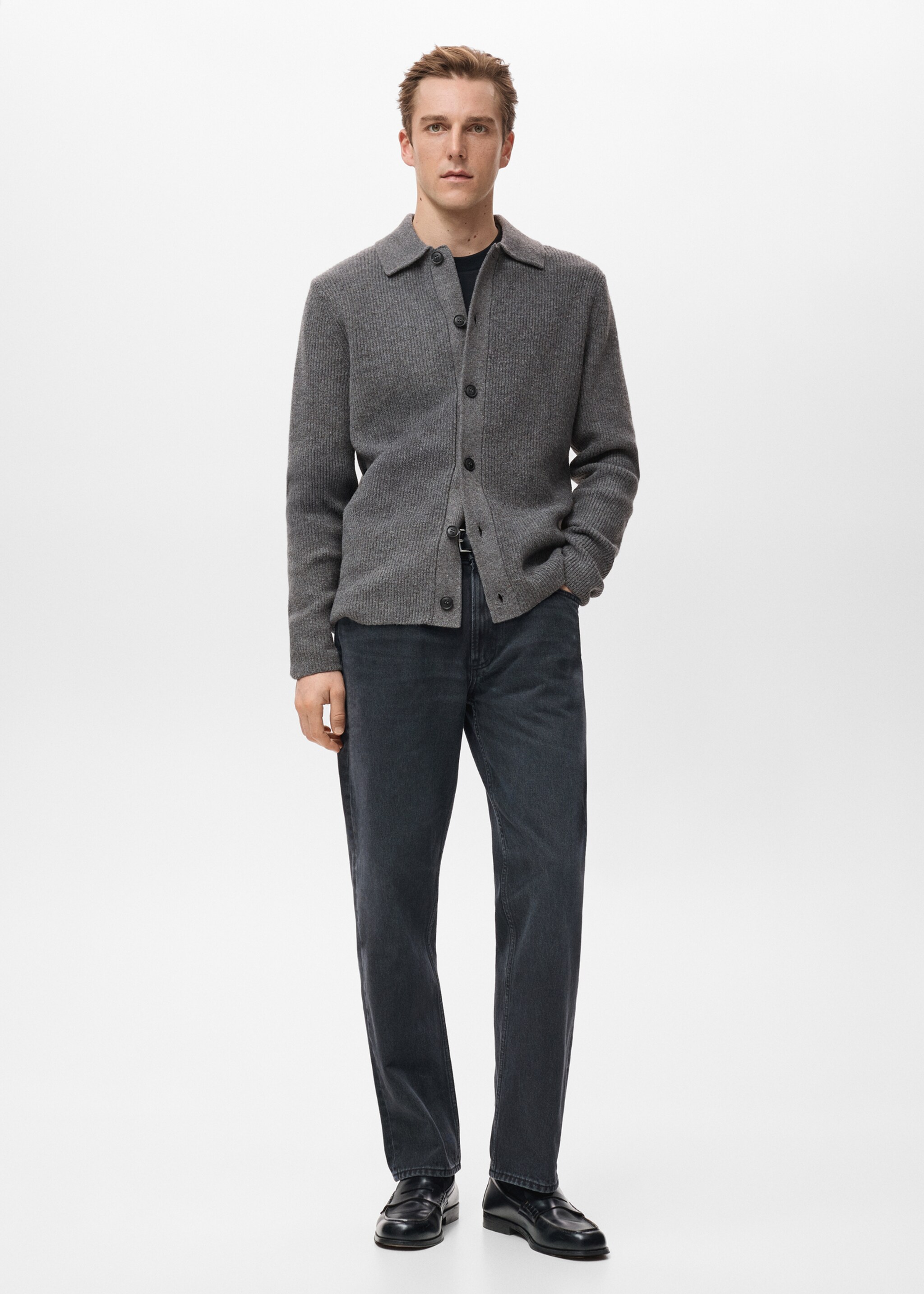 Cardigan dina - Plano general, Gris medio vigoré. Ref: 27061251-00.