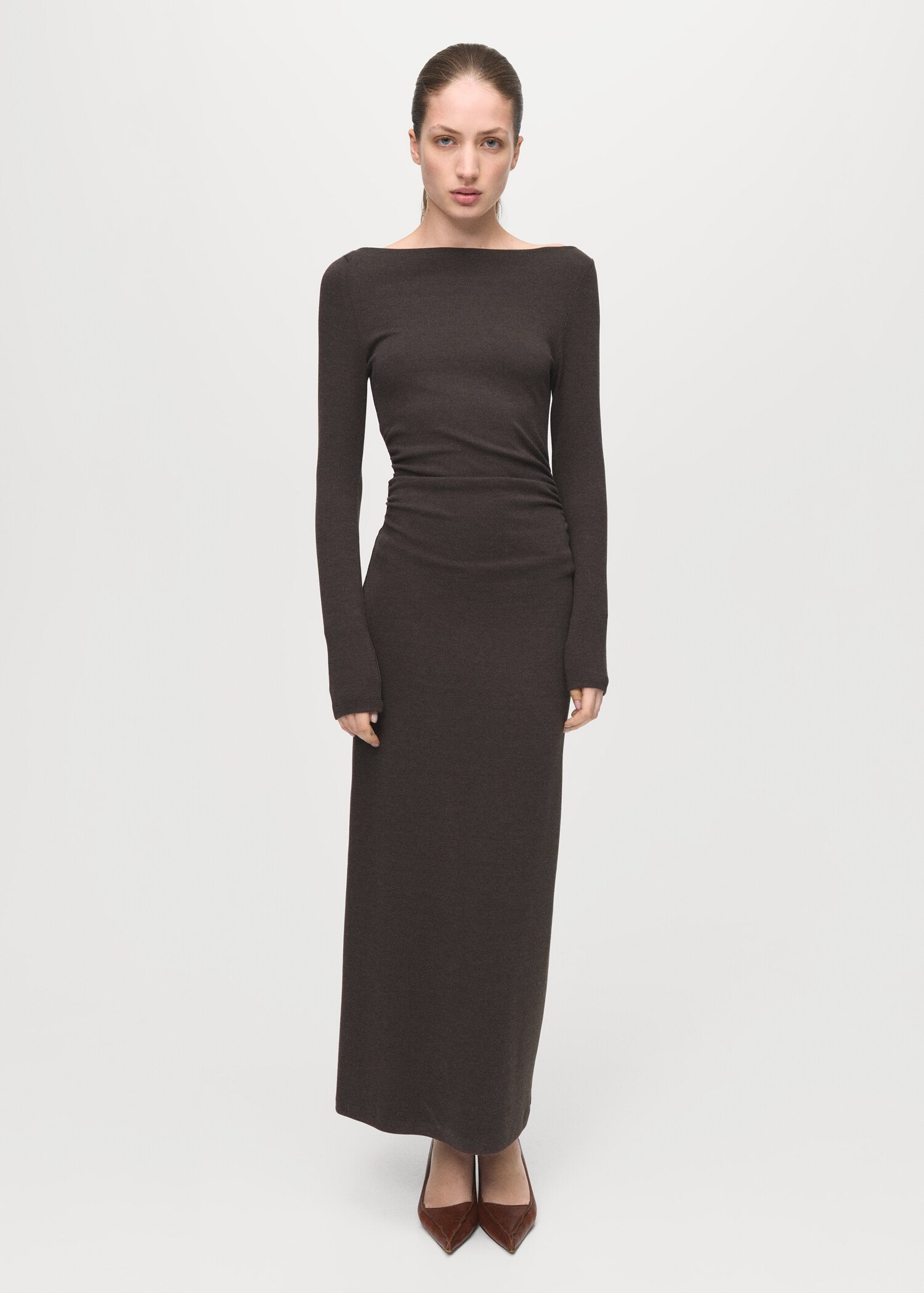 Ruched fitted dress - General plane