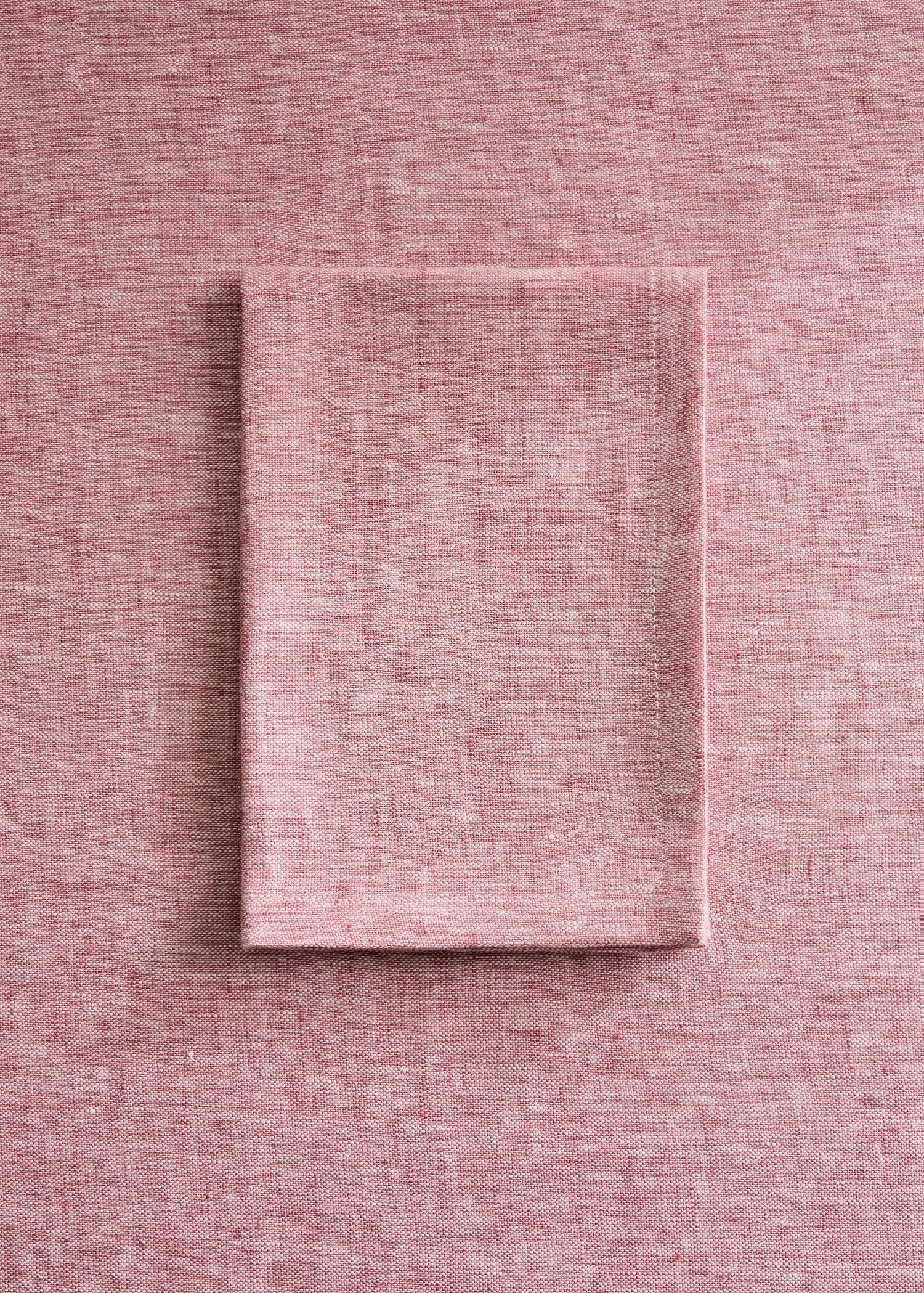 Serviettes de table 100 % lin effet mélangé - Plan général