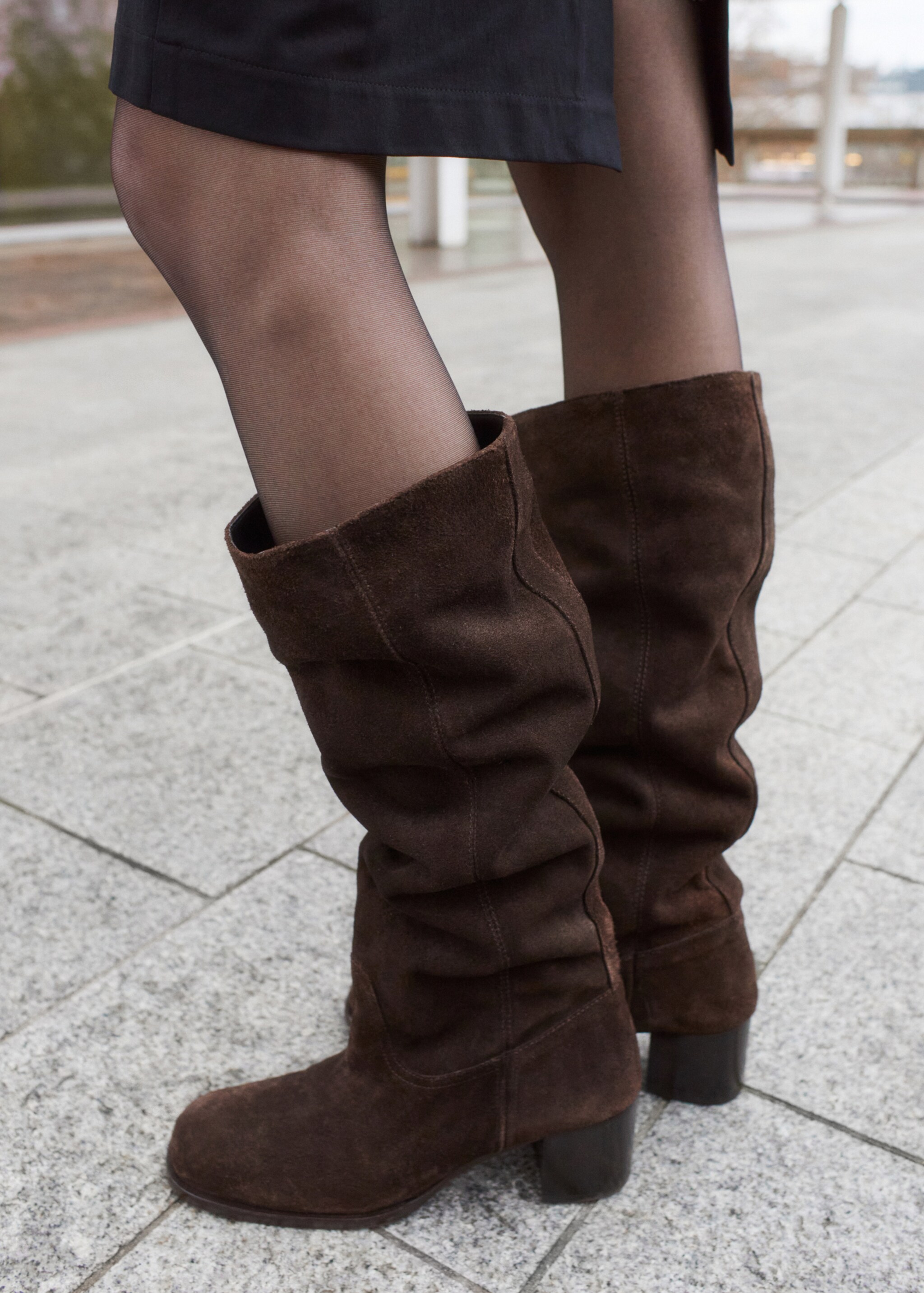 Heel suede boots - General plane, Chocolate. Ref: 27061534-00.