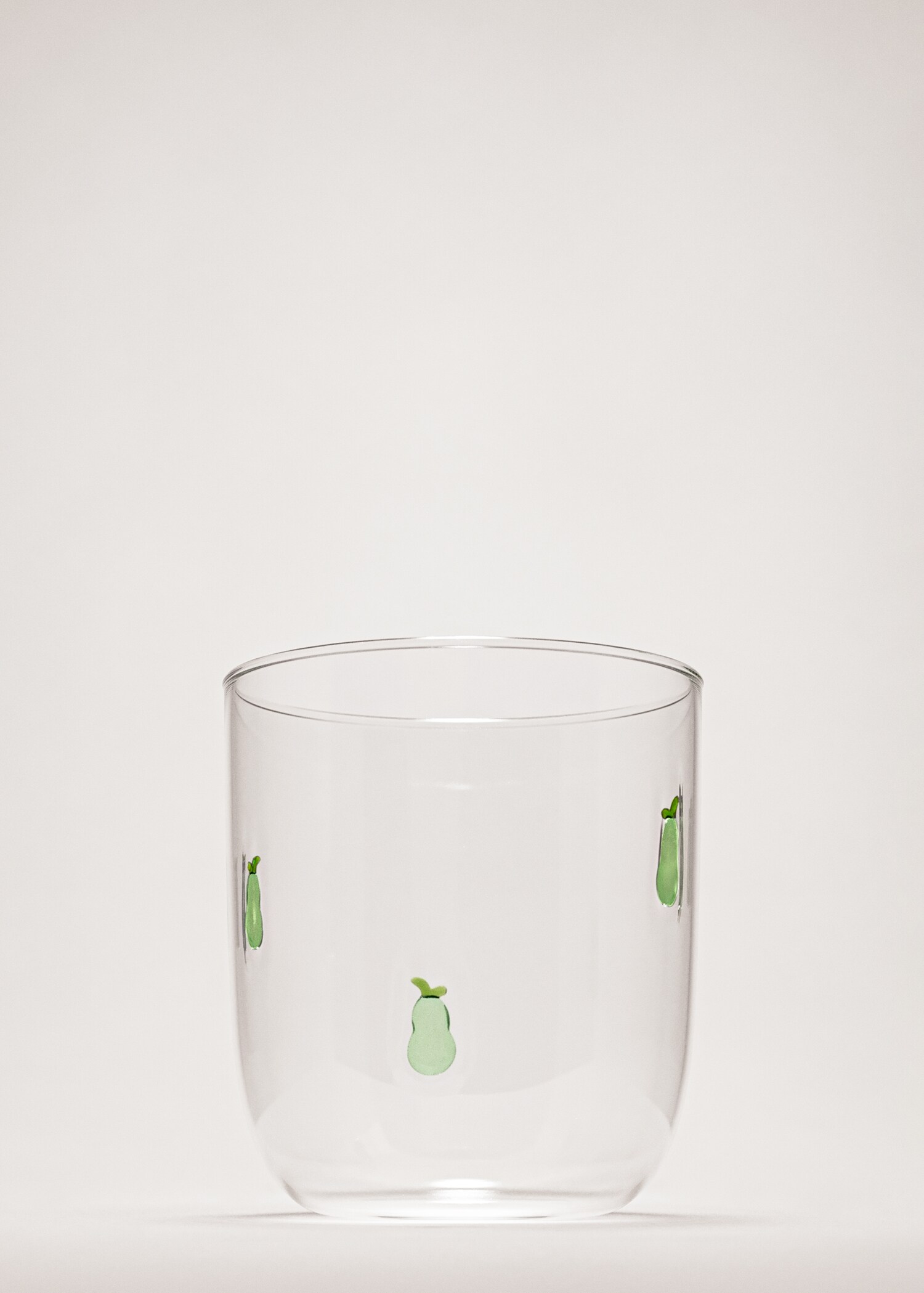 Borosilicate glass with fruit design - General plane
