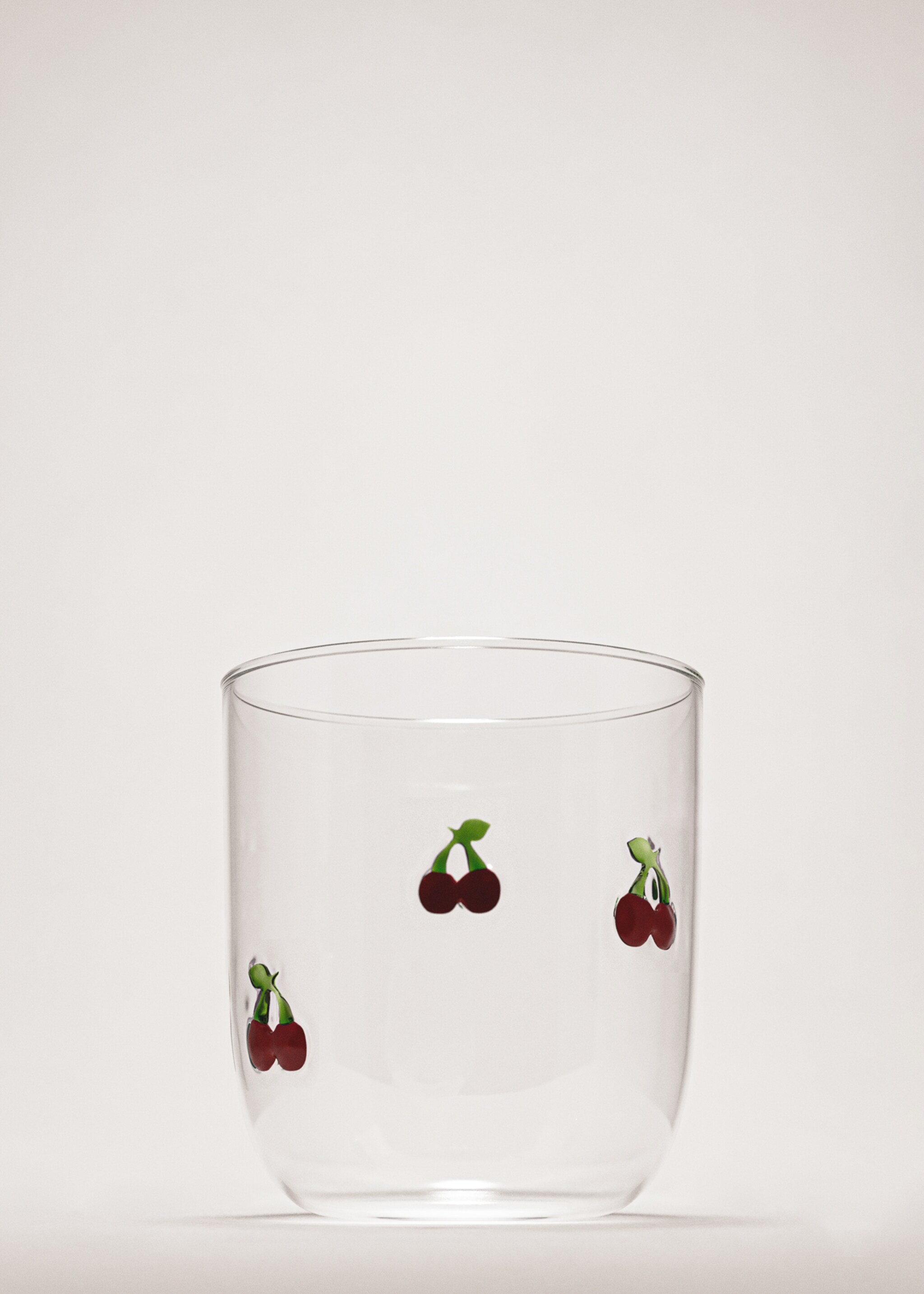 Borosilicate glass with fruit design - General plane, Red. Ref: 27062909-00.