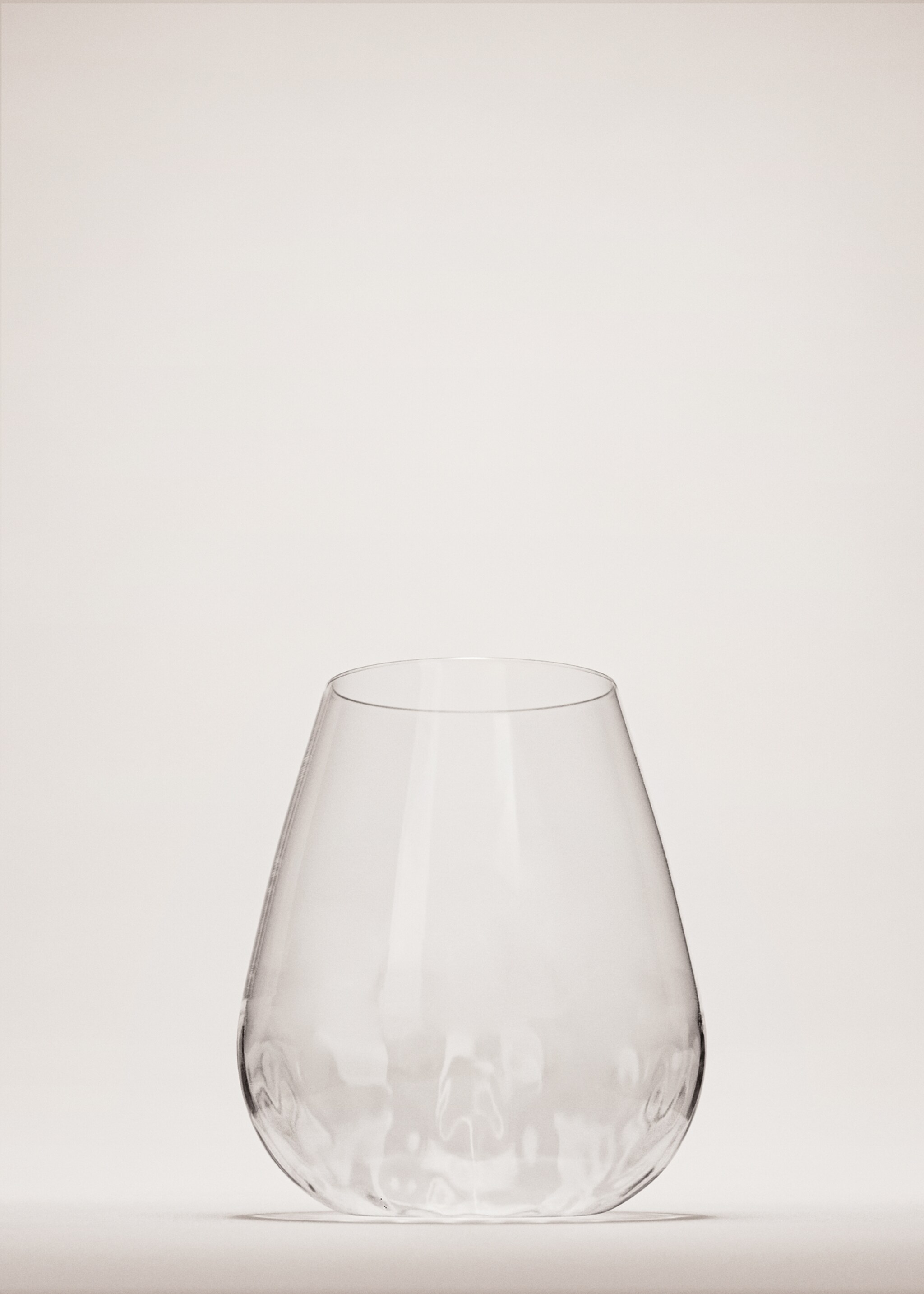 Vase aus Borosilikat mit Relief - Allgemeine Ansicht, Eisgrau. Ref: 27062910-00.