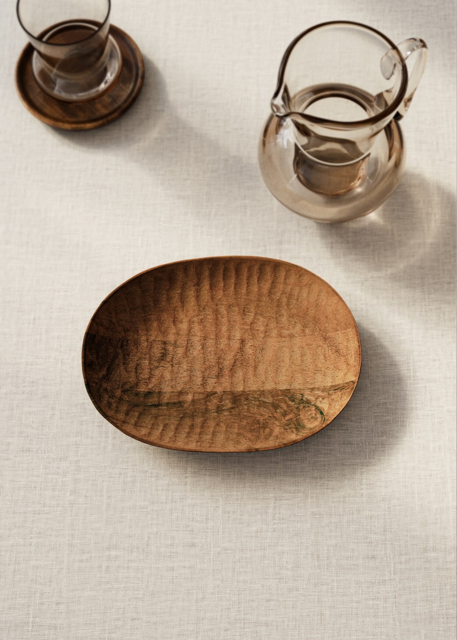 Plateau moyen en bois de frêne - Plan général