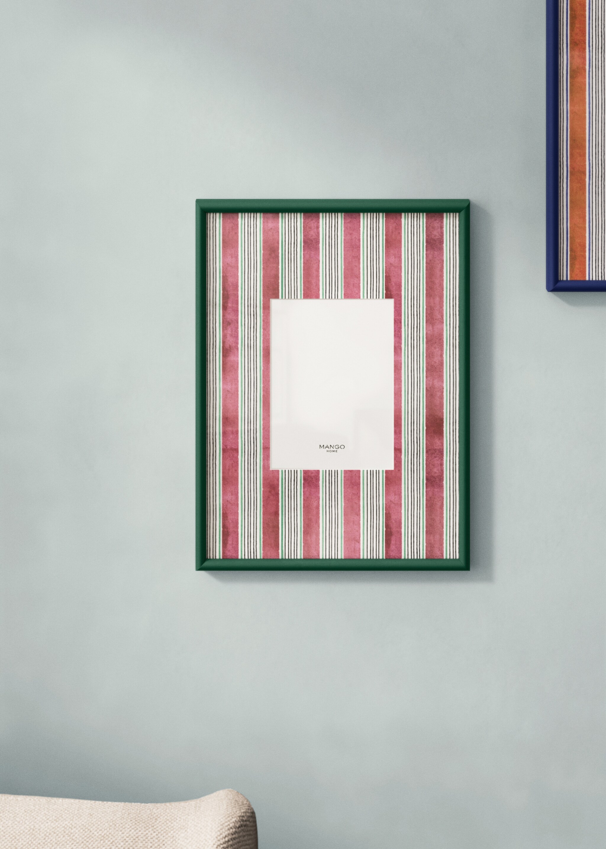 Wooden frame with large lines - General plane, Billiard Green. Ref: 27062935-00.