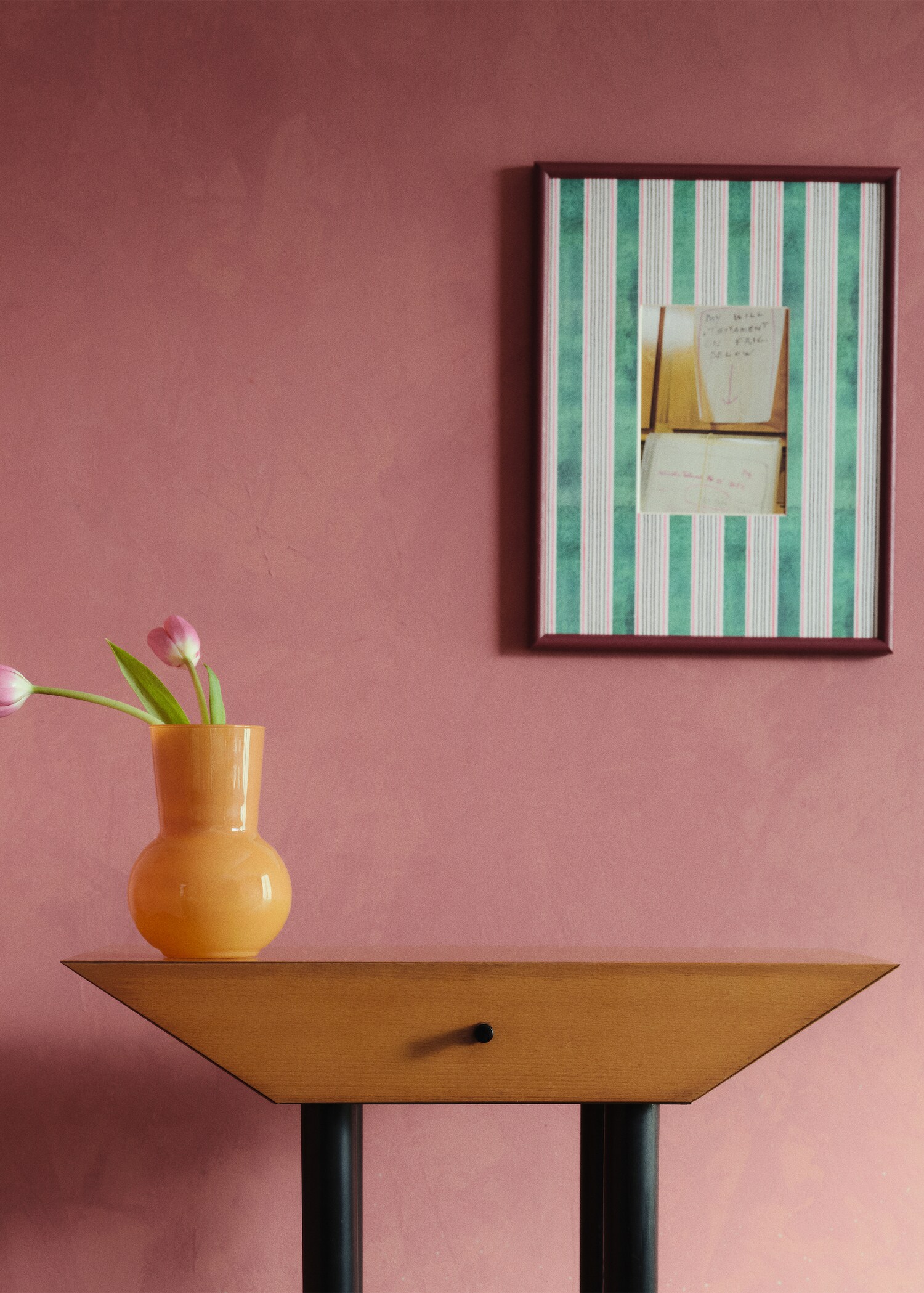 Marc fusta línies gran - Pla general