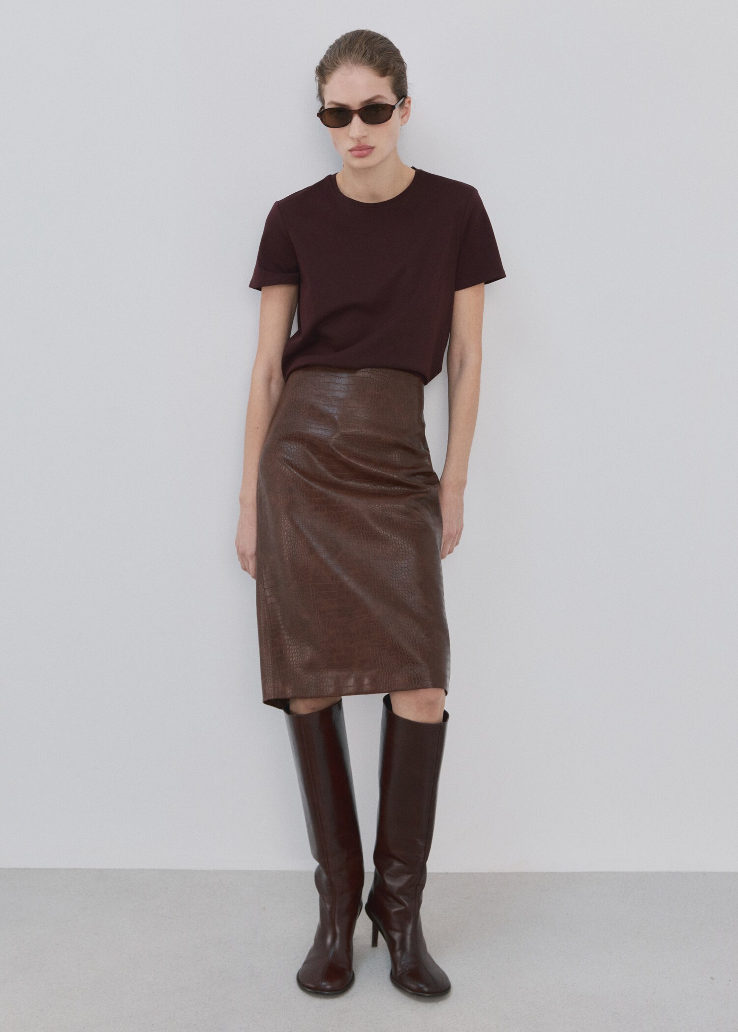 T-shirt coton manches courtes - Plan général