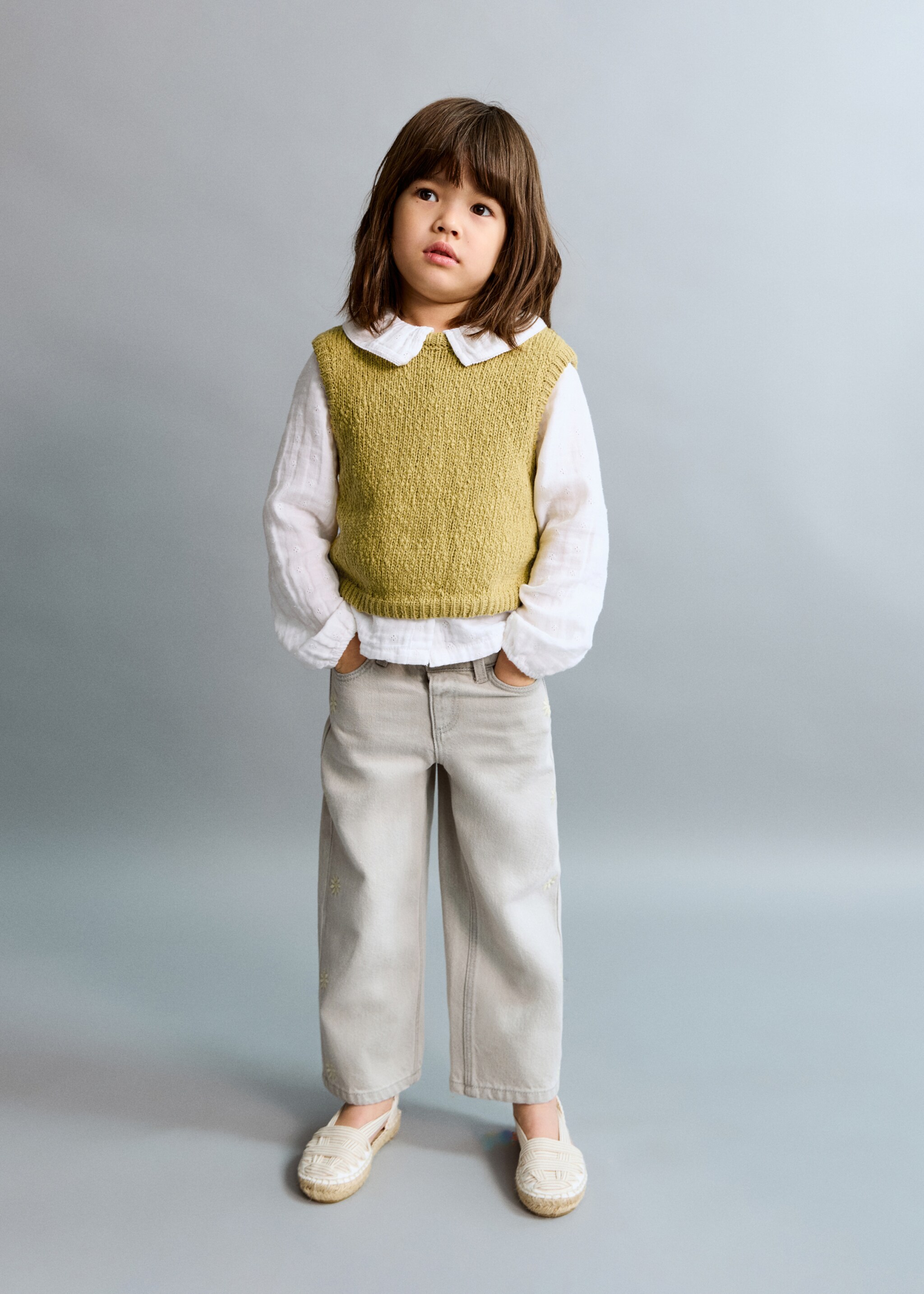 Gilet en maille - Plan général, Citron vert. Ref: 27063711-00.