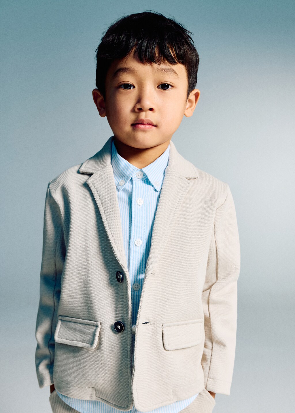 Flaušové sako s knoflíky - Děti | MANGO Czech Republic