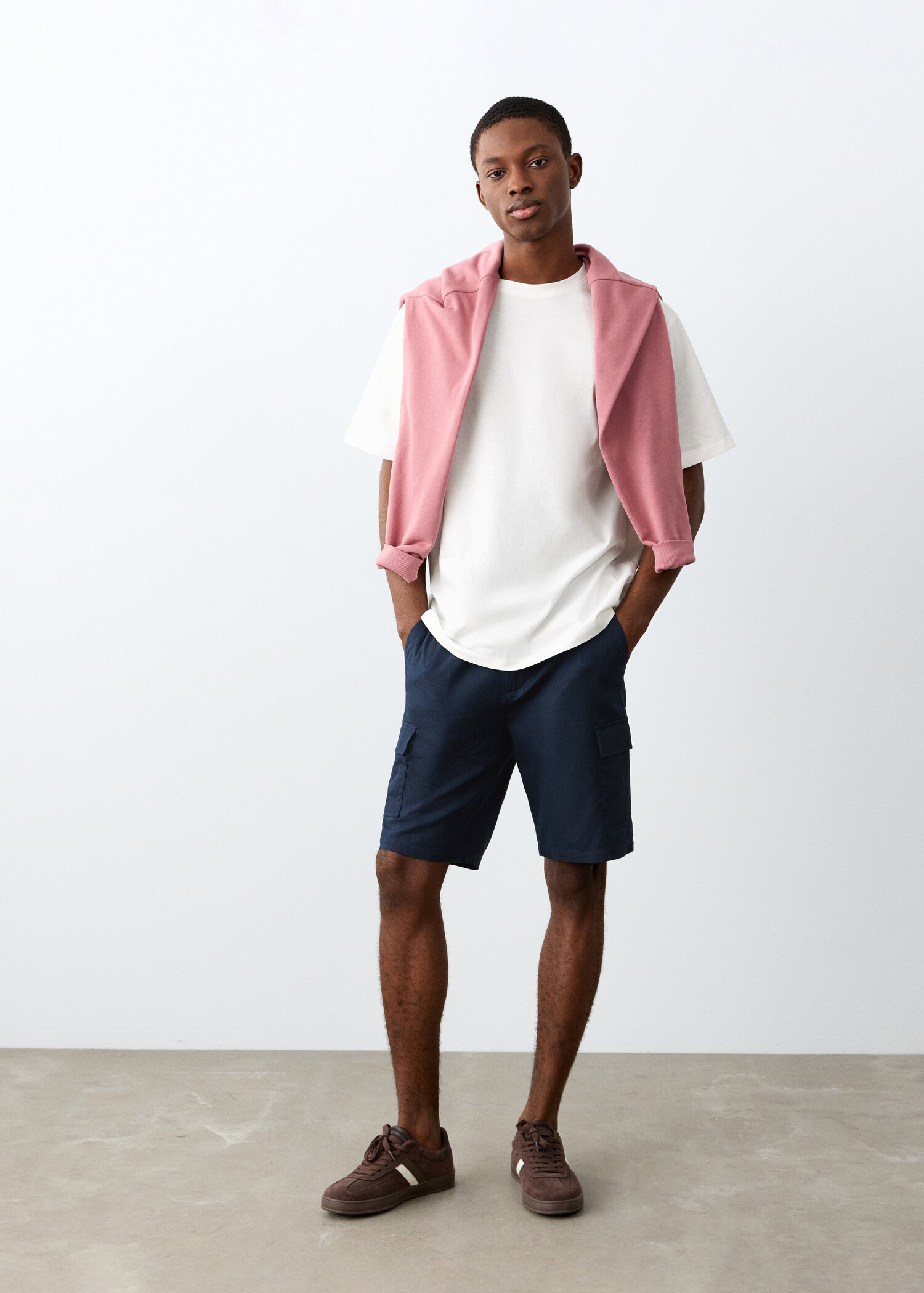 Essential cotton-blend T-shirt - General plane