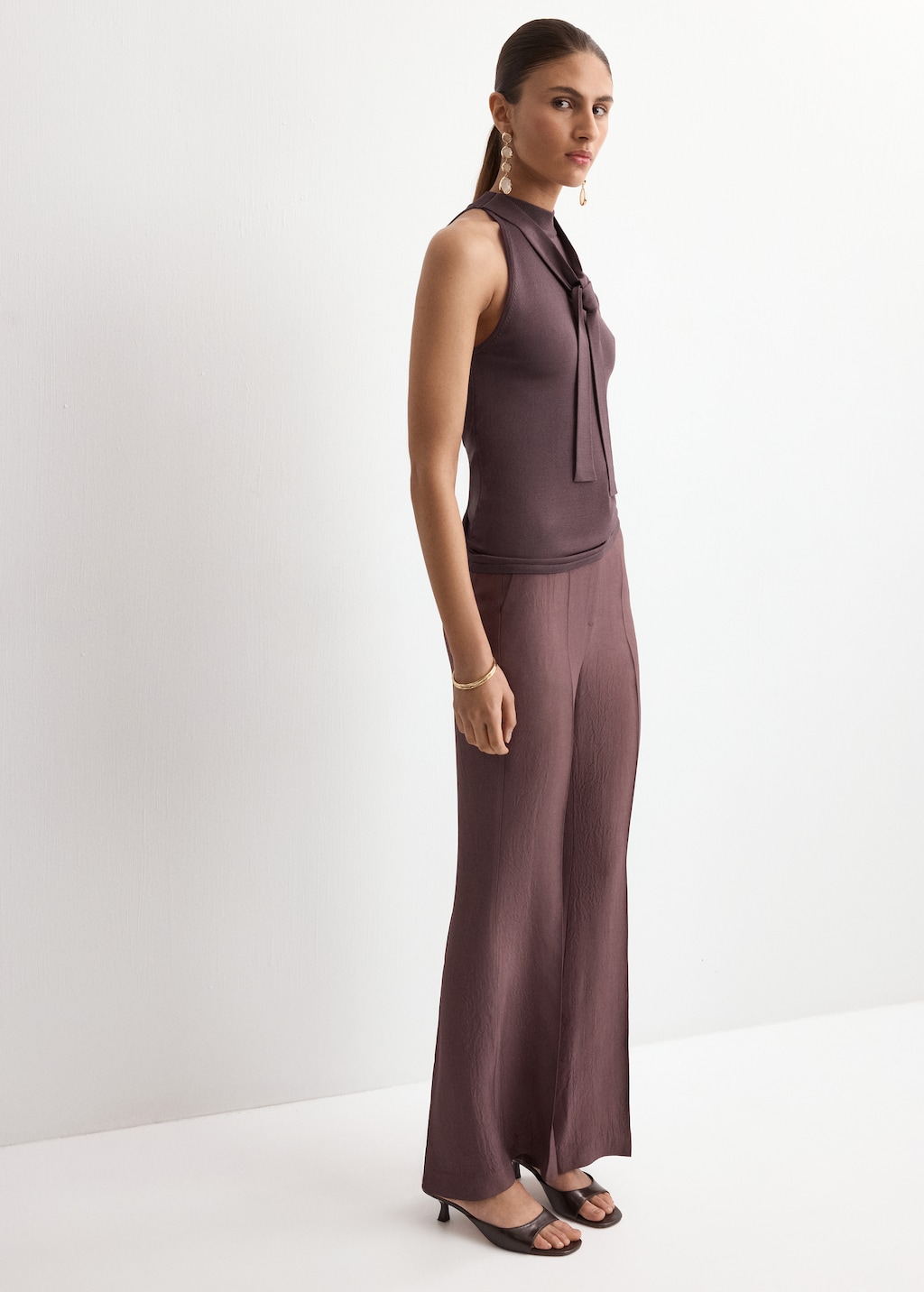 Halter-neck knitted top - image 2