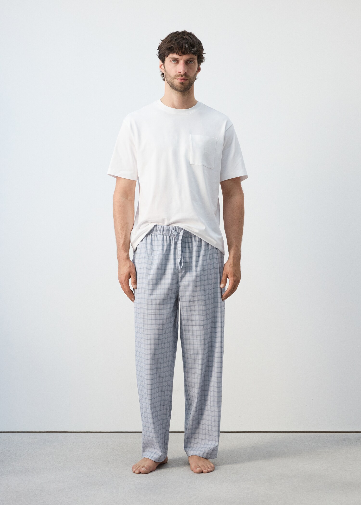 Checked plaid pyjama set - General plane