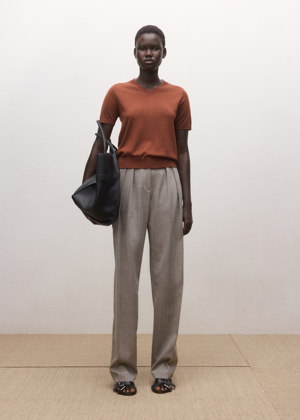 100% wool short-sleeved sweater - image 2