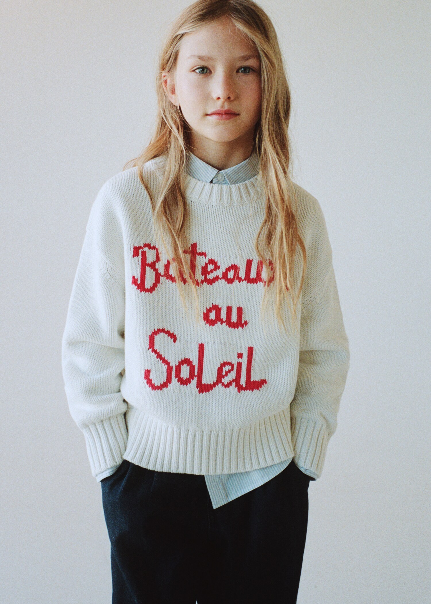 Knit embroidered sweater - General plane