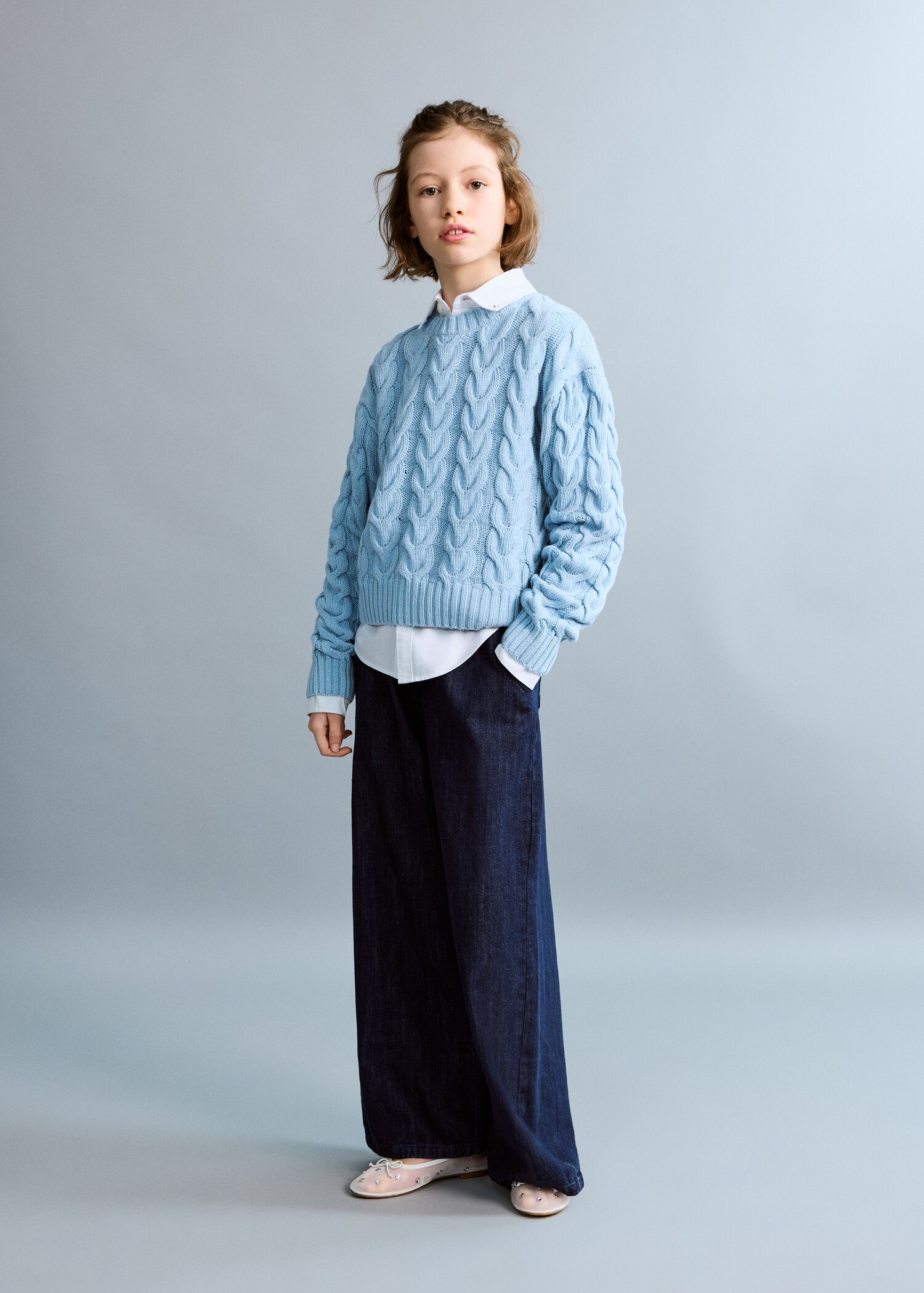 Braided knitted sweater - General plane