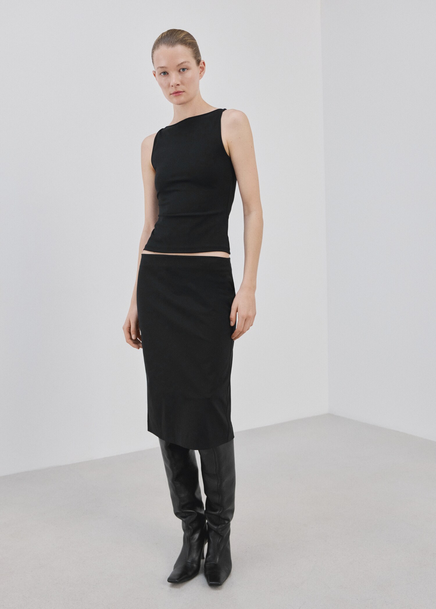 Fitted crop top - General plane