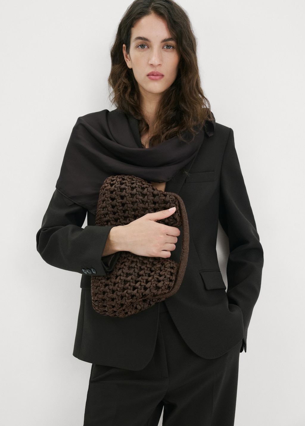 Natural fibre handbag