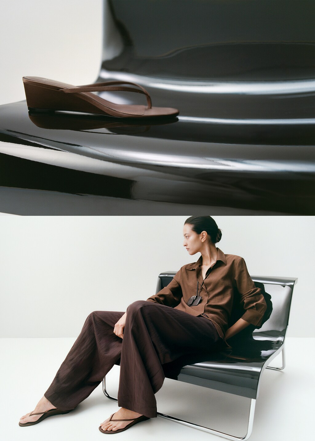 Wedge strips sandals - Women | MANGO USA