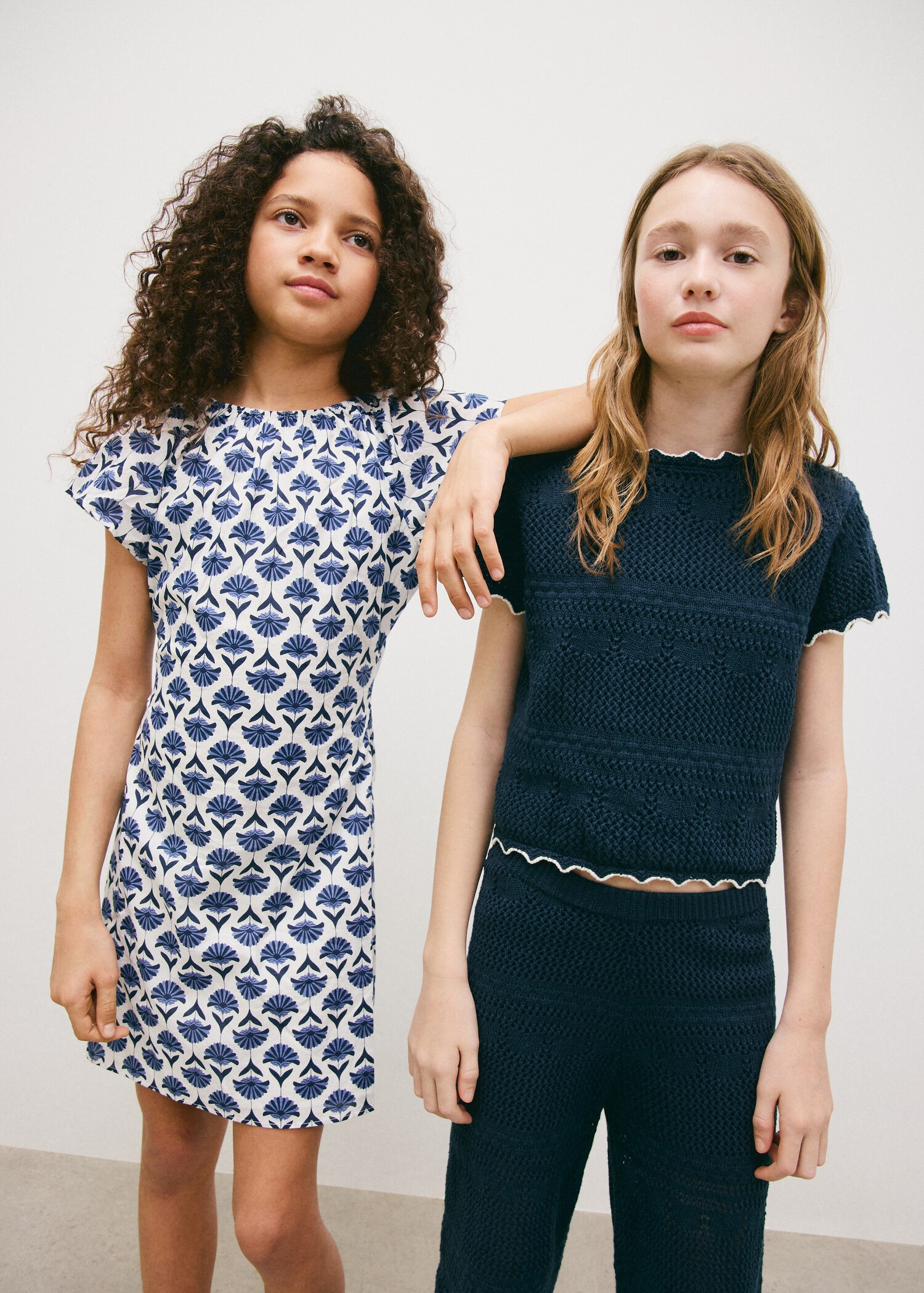 T-shirt coton maille ajourée - Plan général