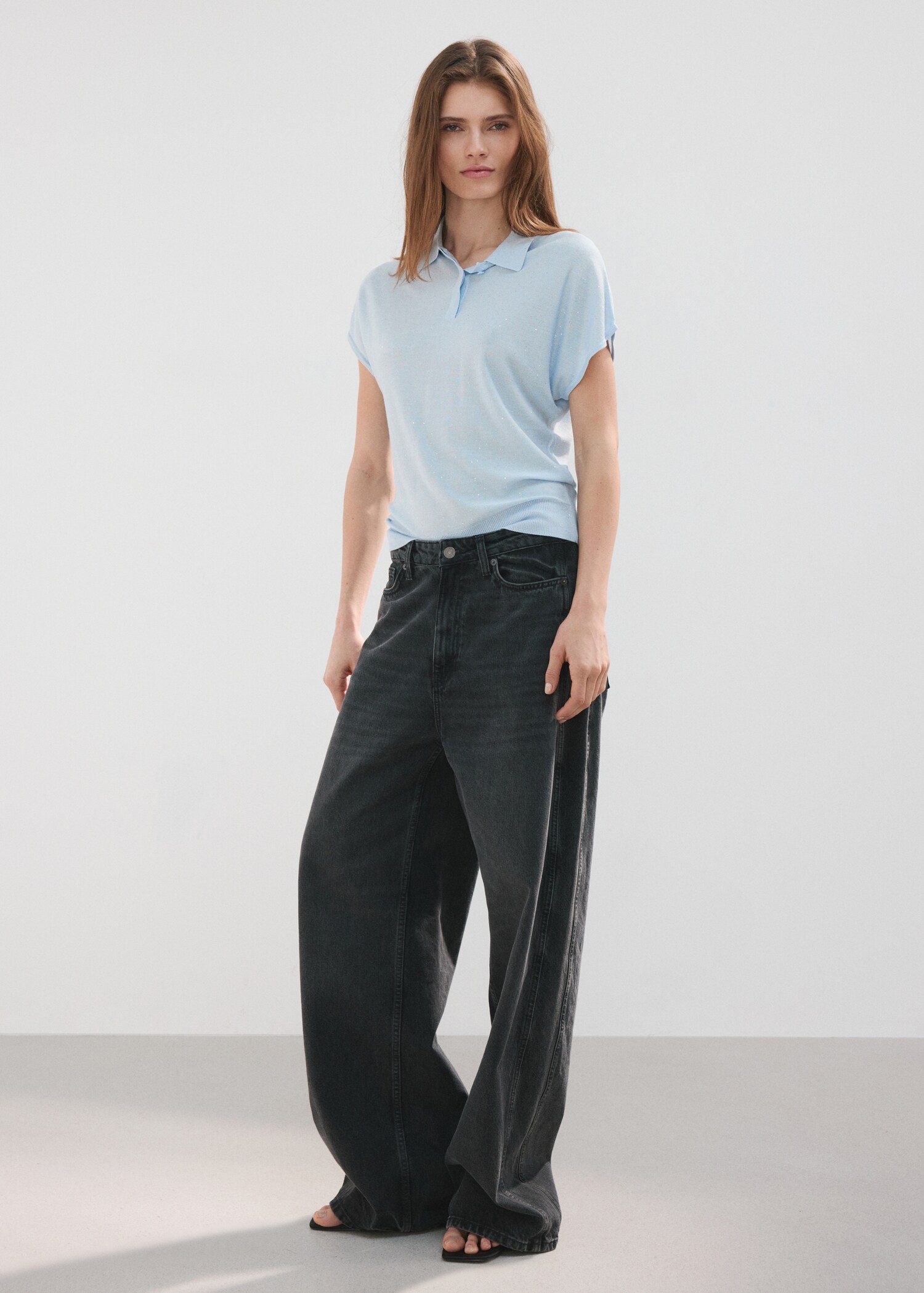 Pull-over col polo - Plan général