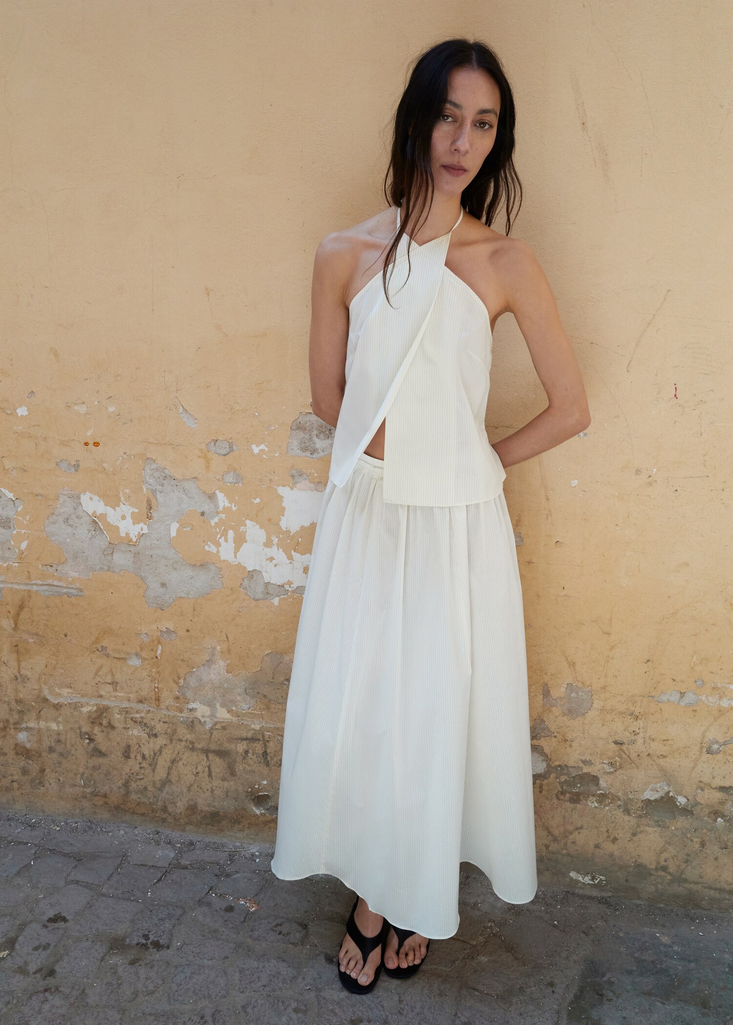 Flared midi-skirt - General plane