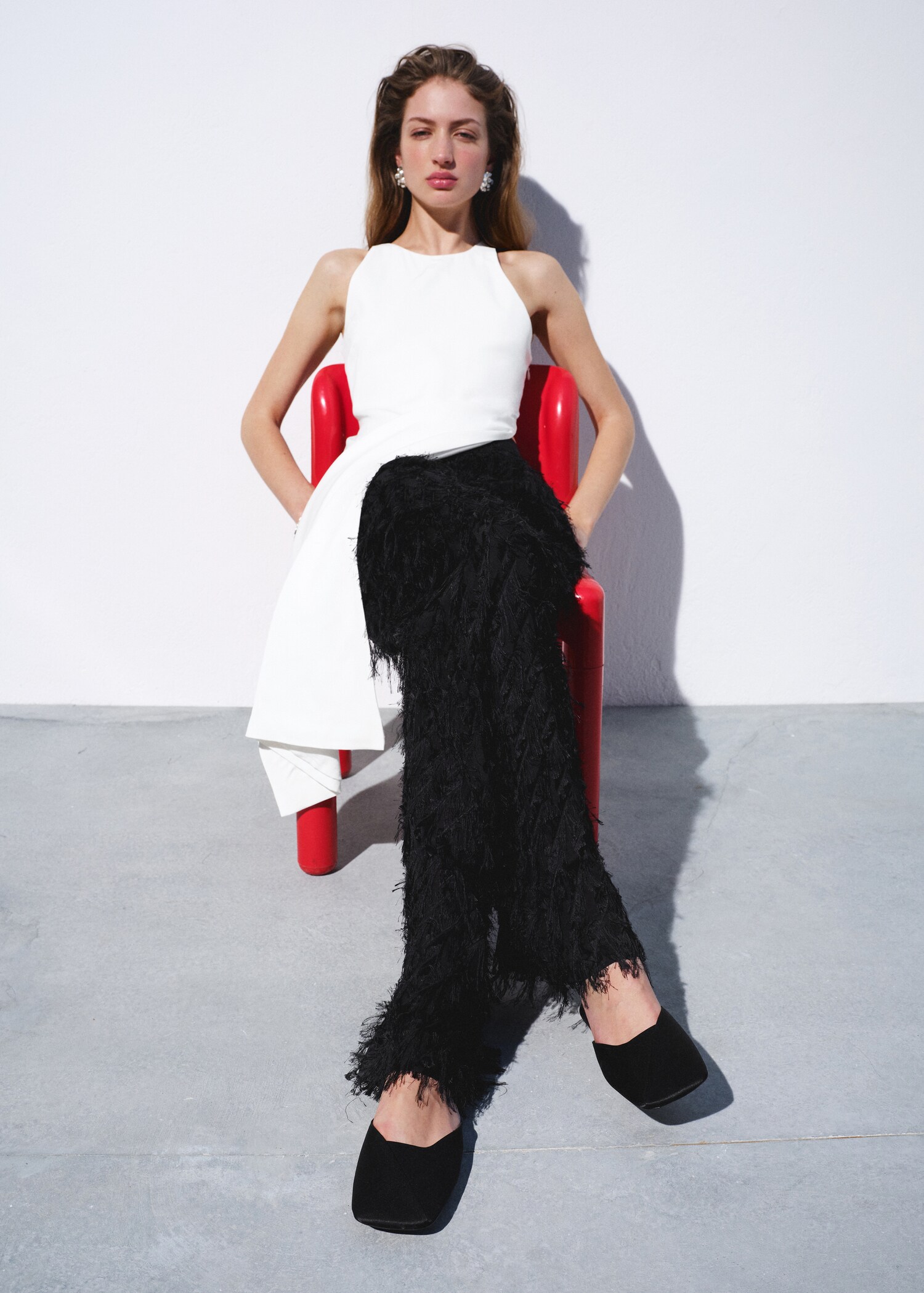 Leather flat shoes - General plane