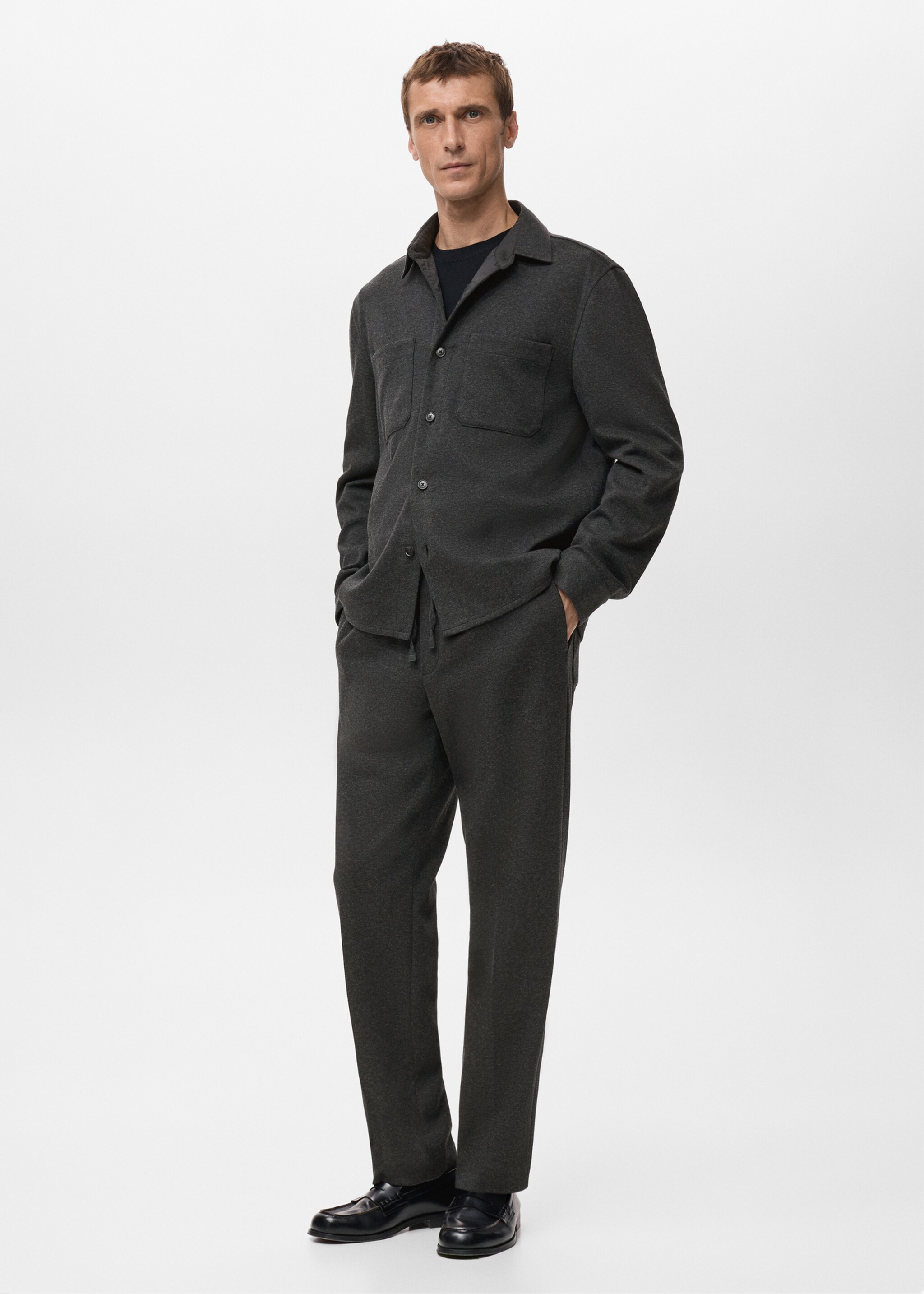 Trousers alcudiaj - General plane, Dark Heather Grey. Ref: 27071199-00.