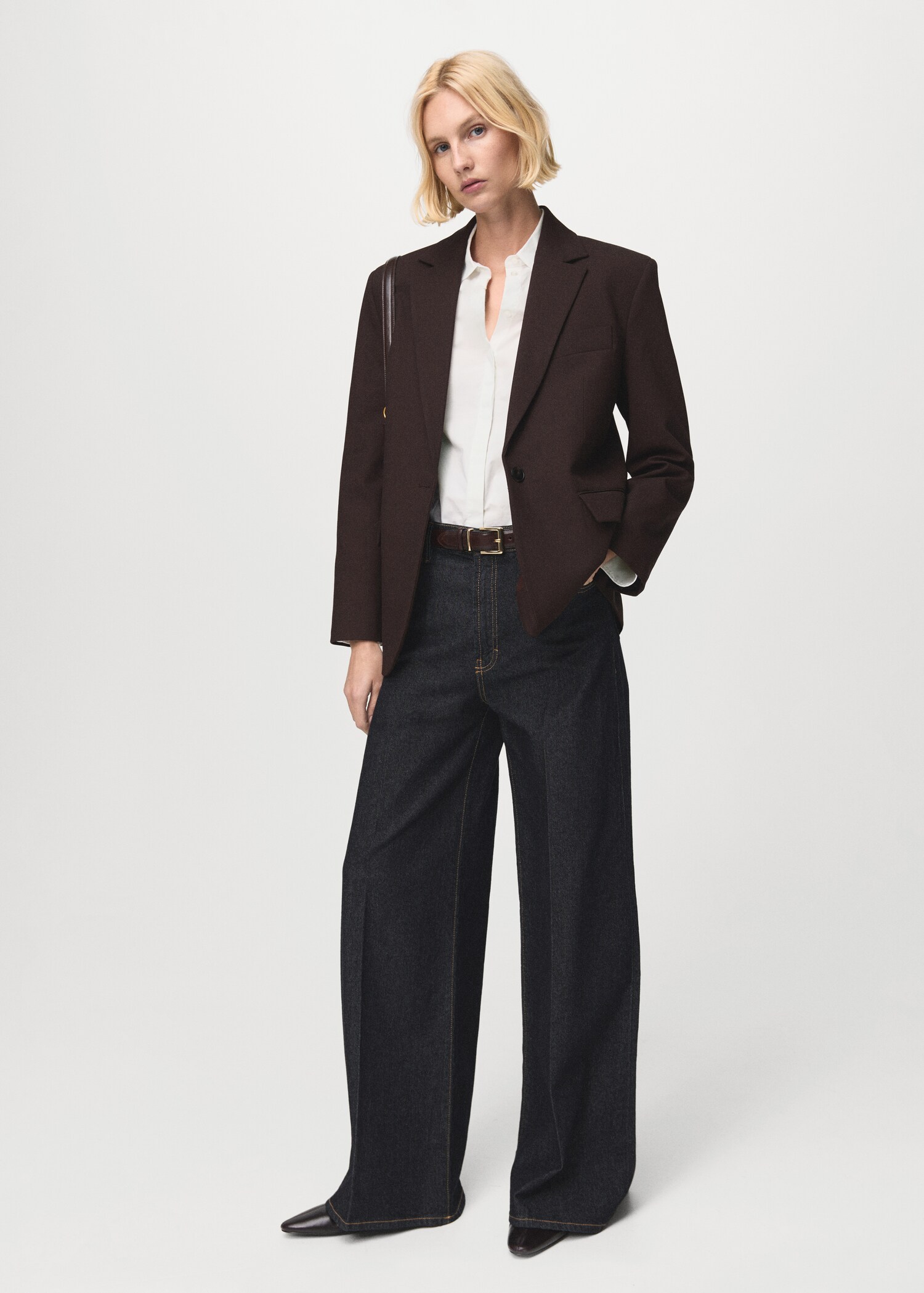 Slim-fit poplin shirt - General plane