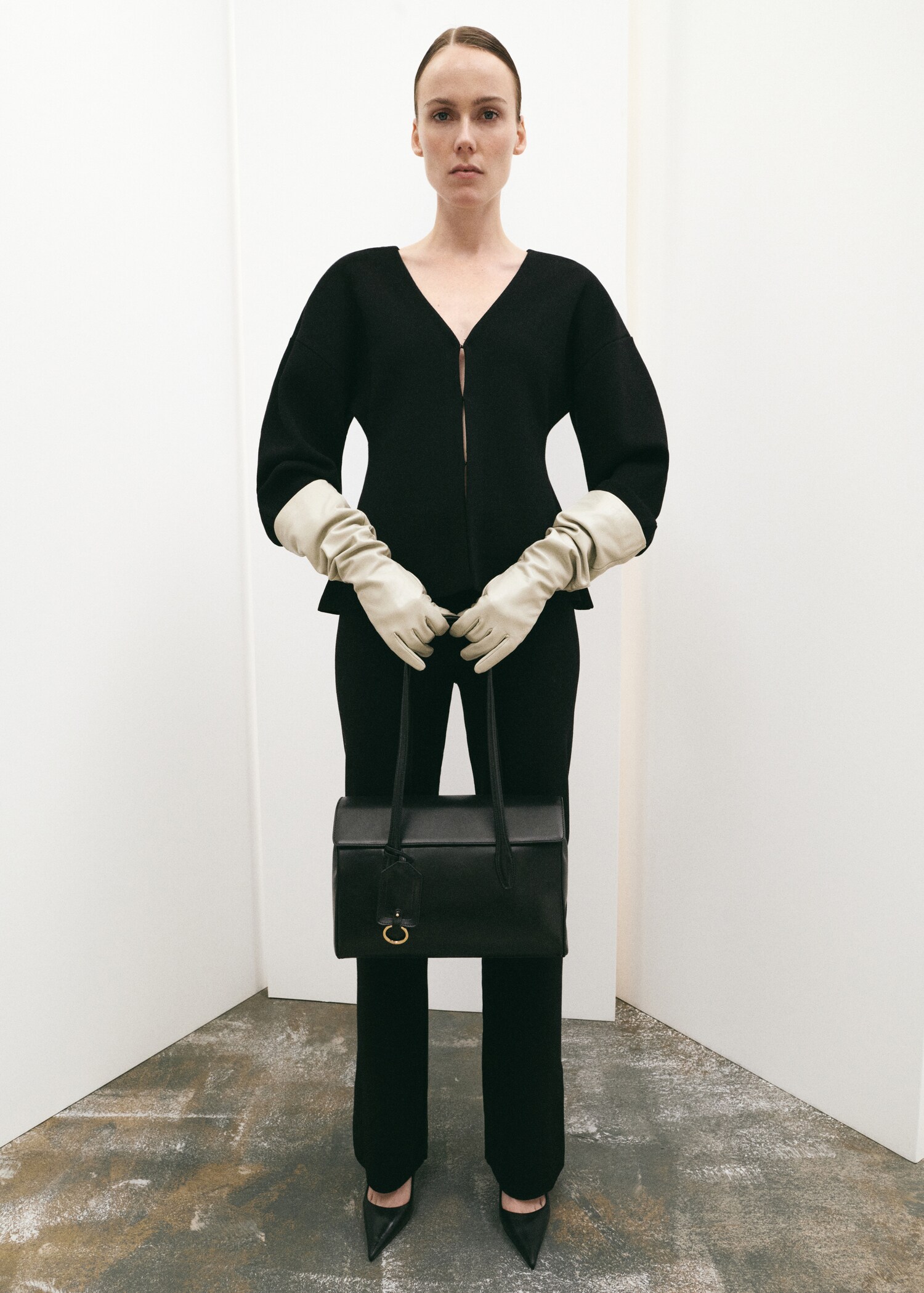 Cardigan oversize col V - Plan général