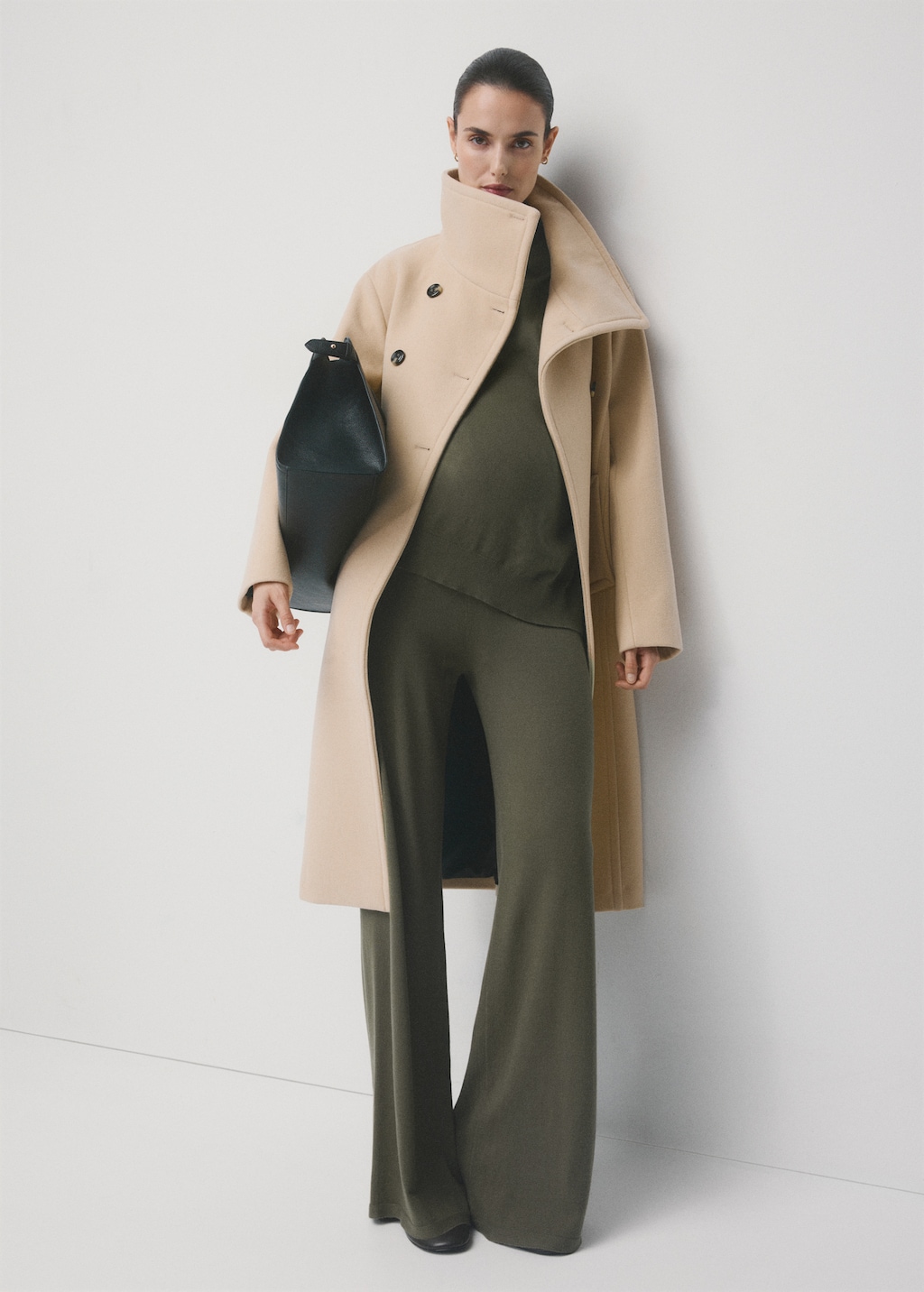 Mango Straight-fit pants with elastic waist