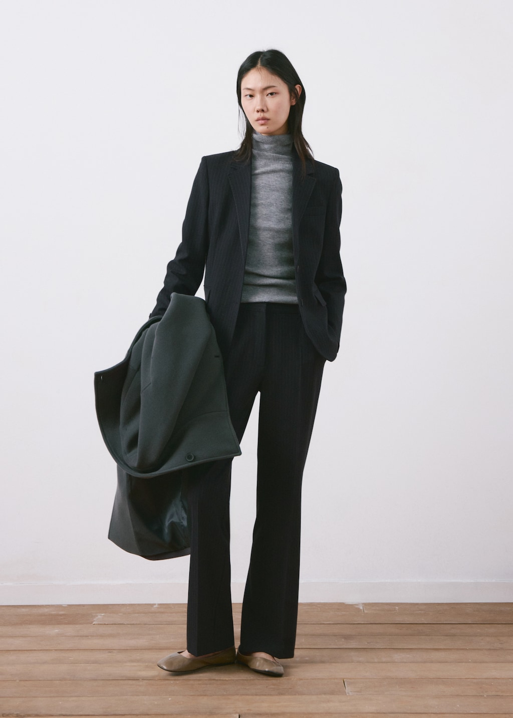 Straight-fit suit blazer