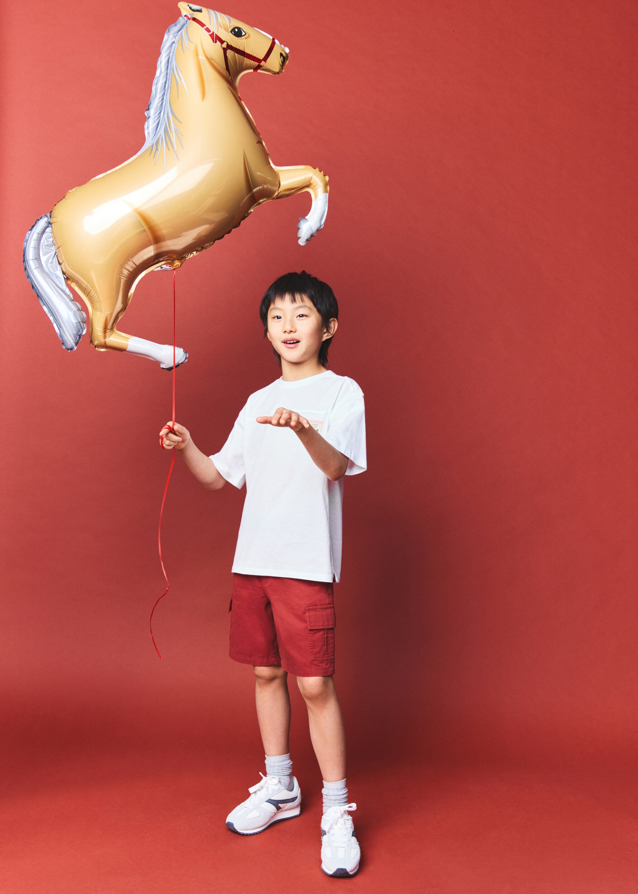 Cargo Bermuda shorts - General plane, Red. Ref: 27071508-00.