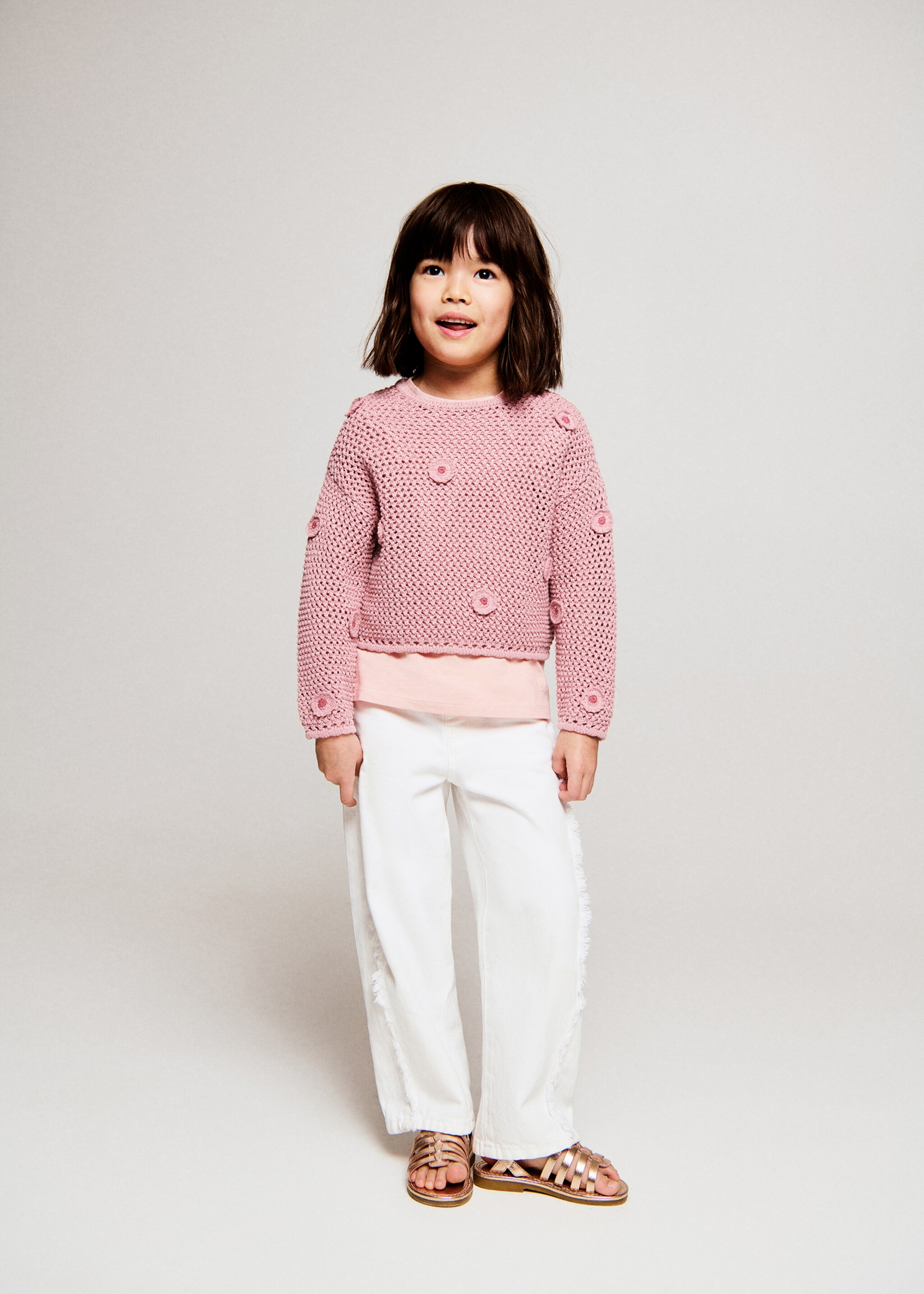 Straight frayed hem jeans - General plane, White. Ref: 27072887-00.