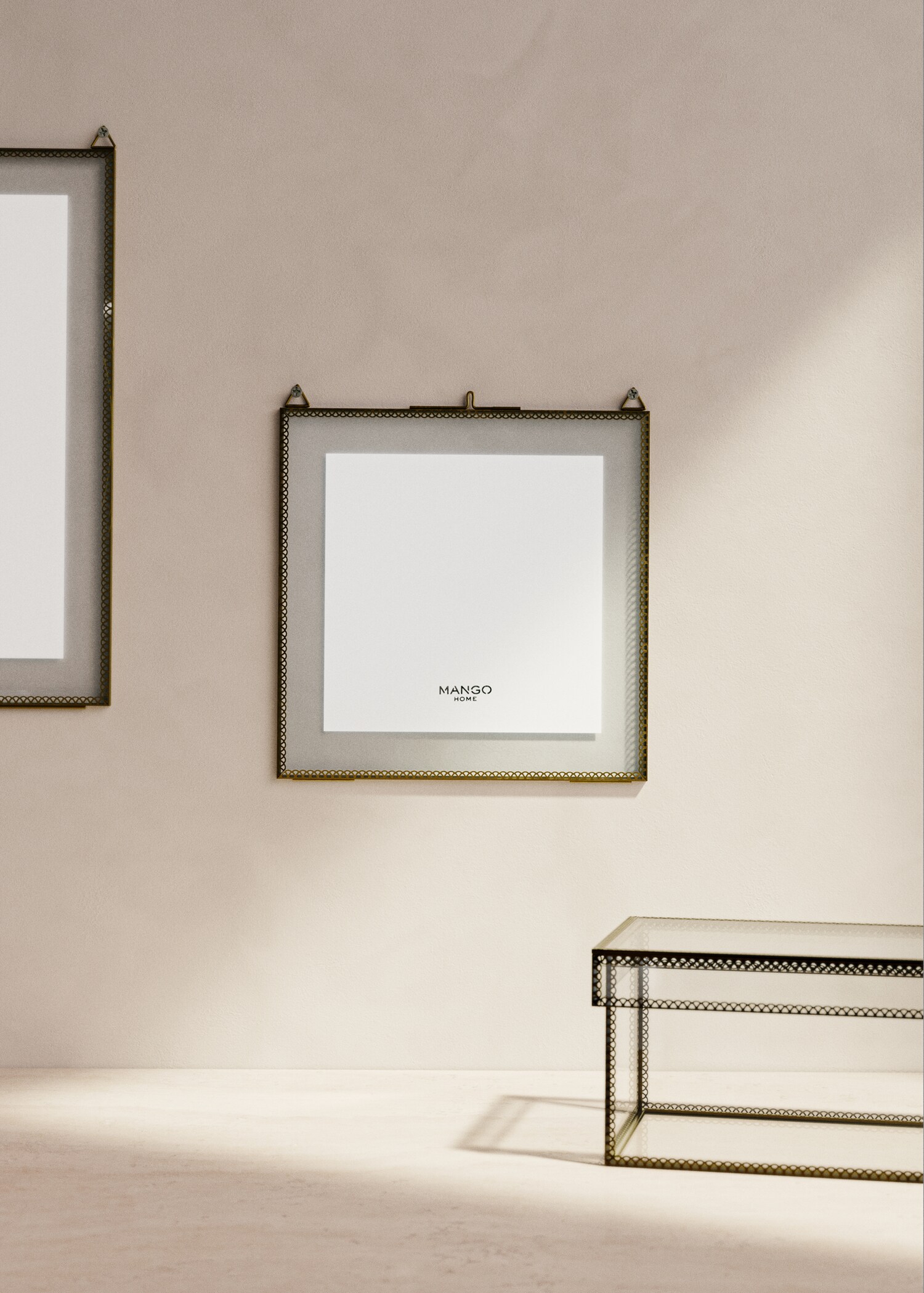 Cadre bordure métal carré moyen - Plan général