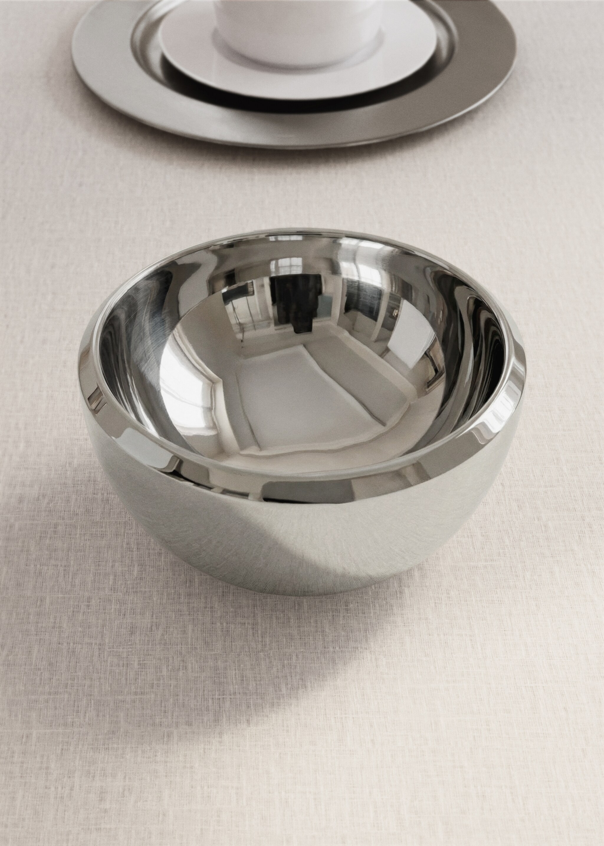 Bol acer inoxidable gran - Pla general, Platejat. Ref: 27072911-00.