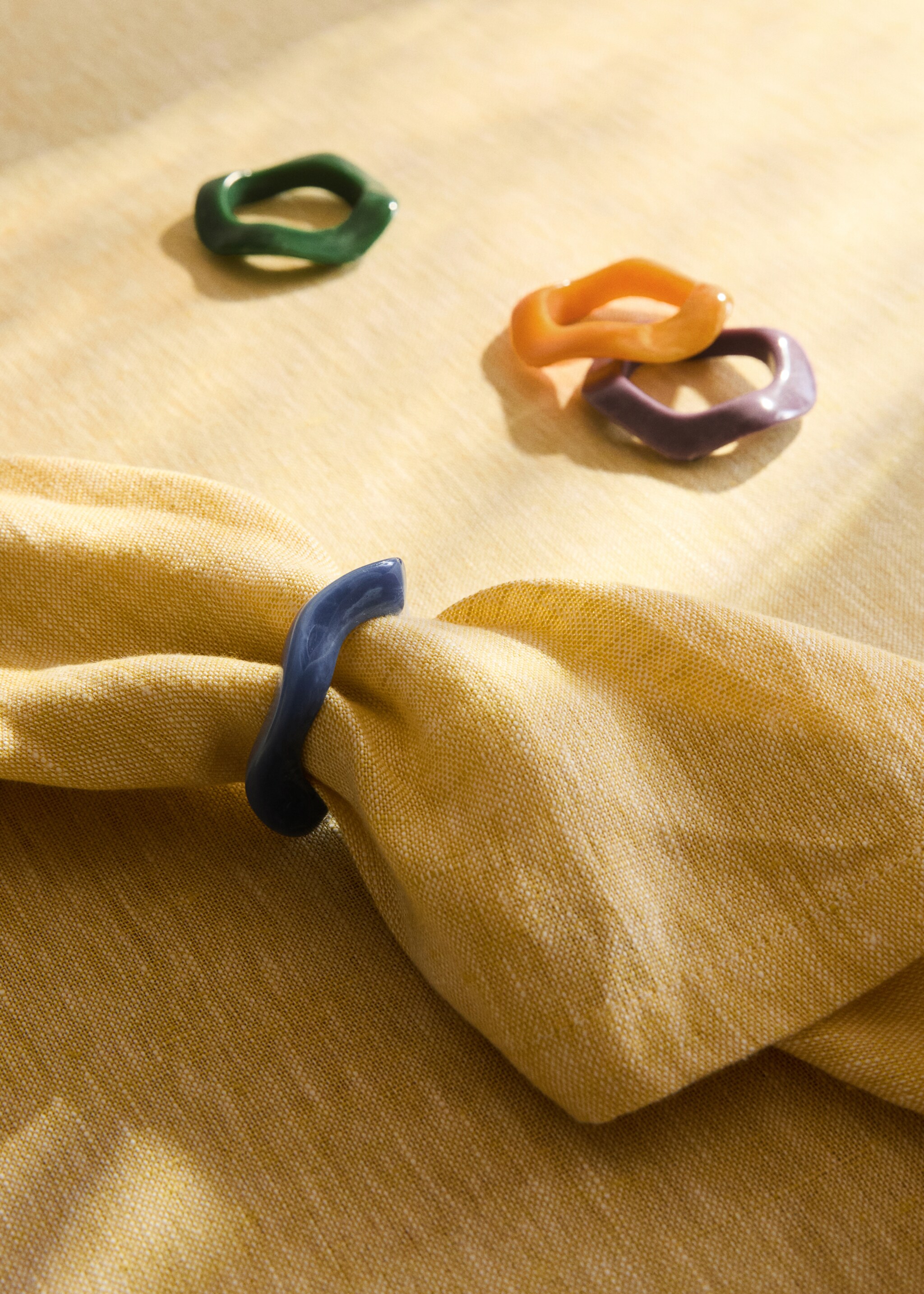 Resin napkin holder colour - General plane, Petrol Blue. Ref: 27072912-00.