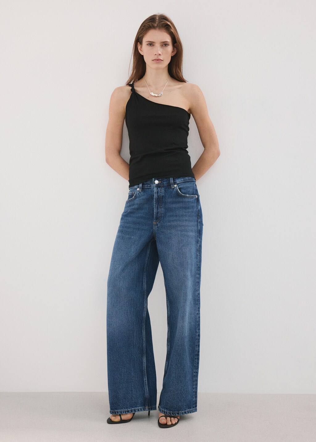 Mango Straight low-waist jeans